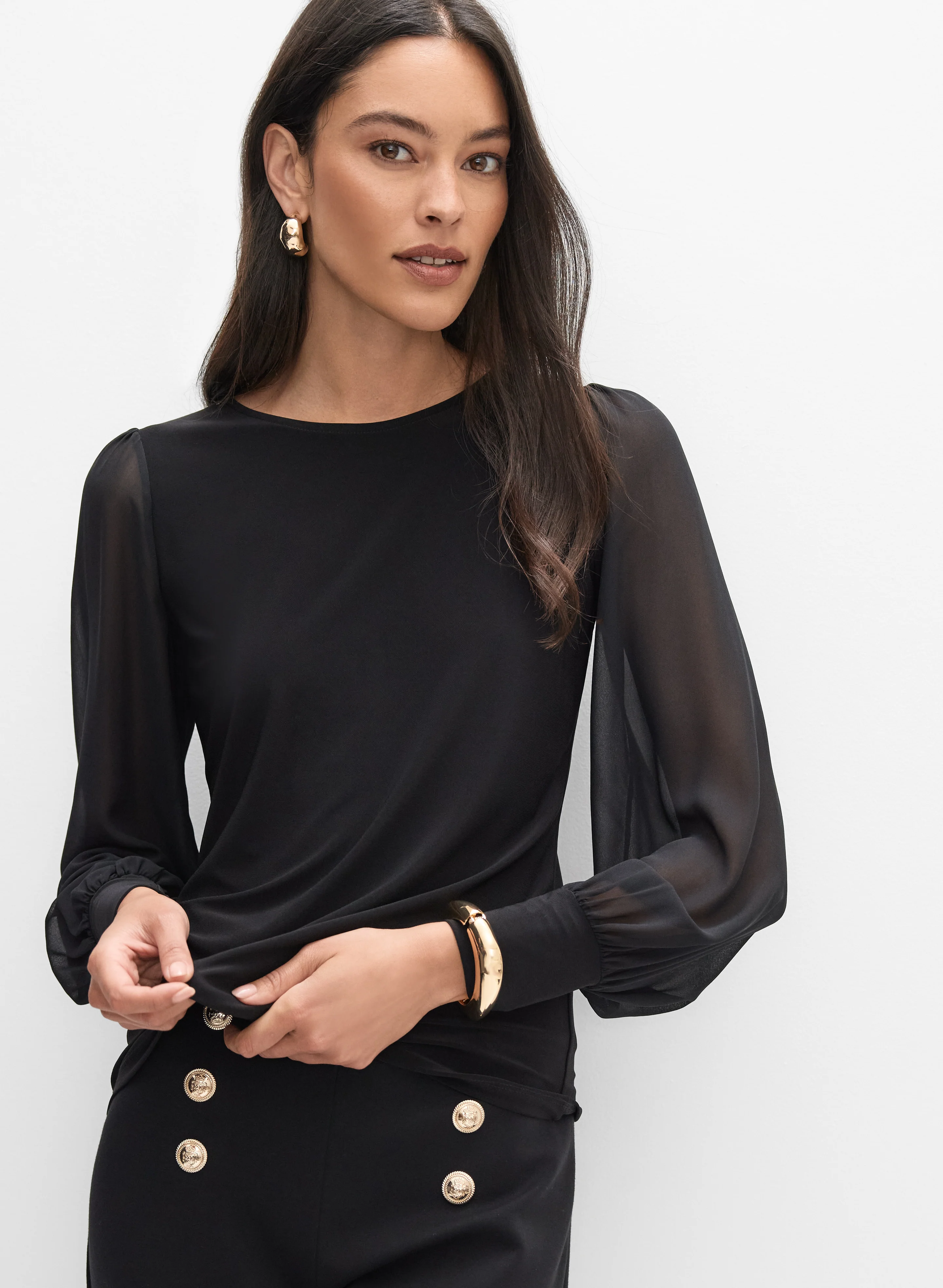 Chiffon Sleeve Top - Image 5