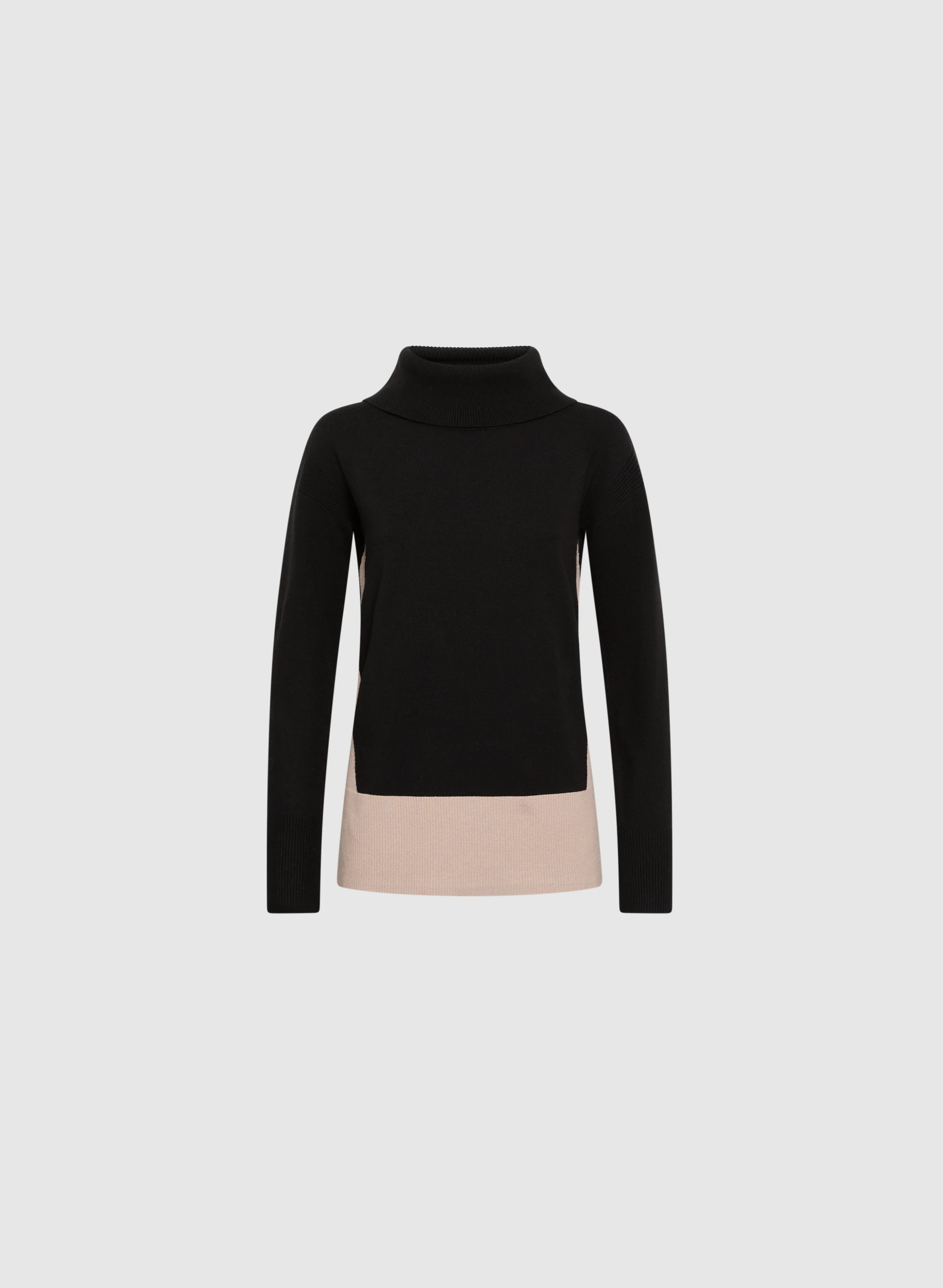 Colour Block Cowl Neck Sweater - Image 5