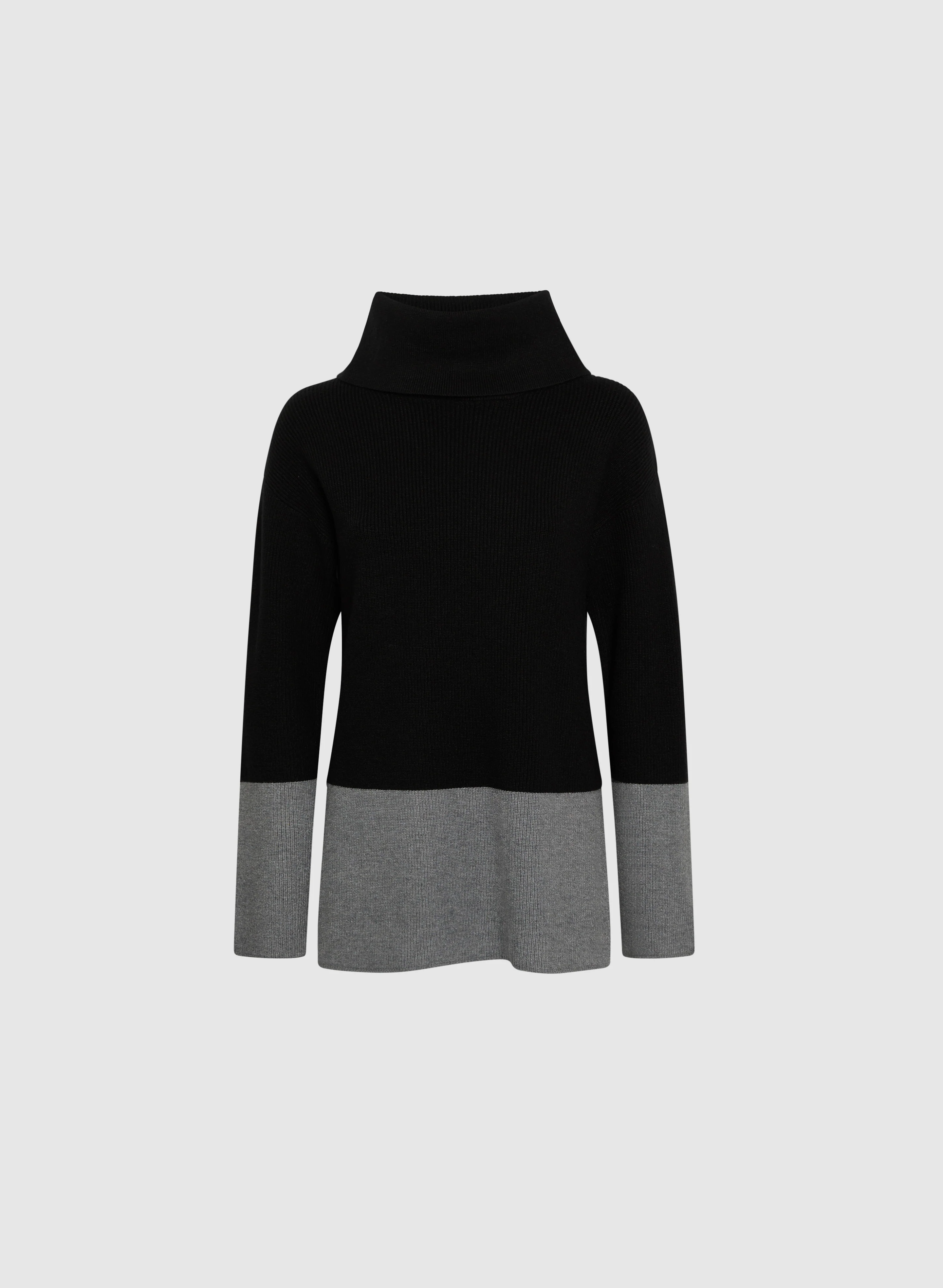 Colour-Block Tunic Sweater - Image 6