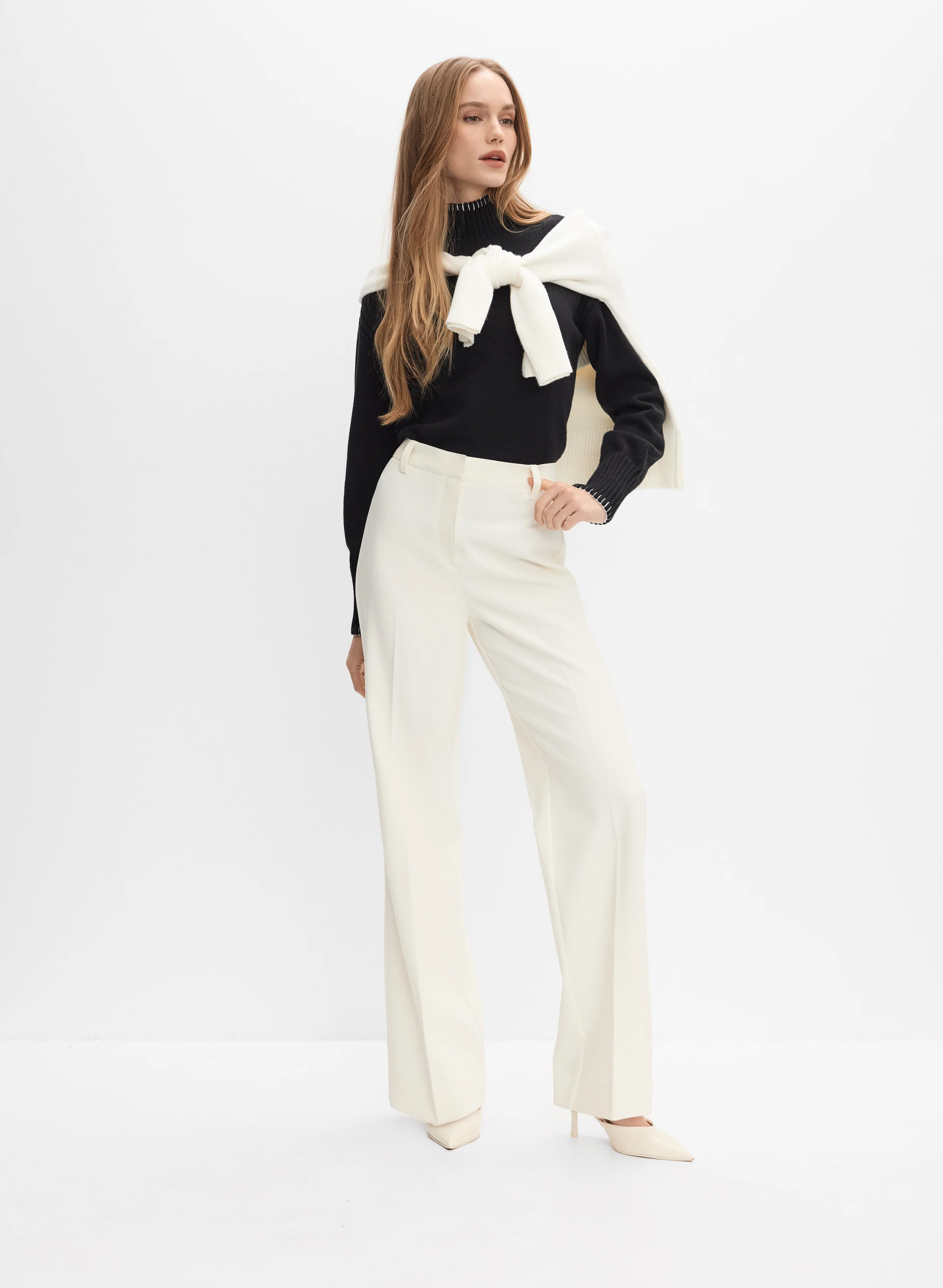 Contrast Stitch Sweater - Image 3