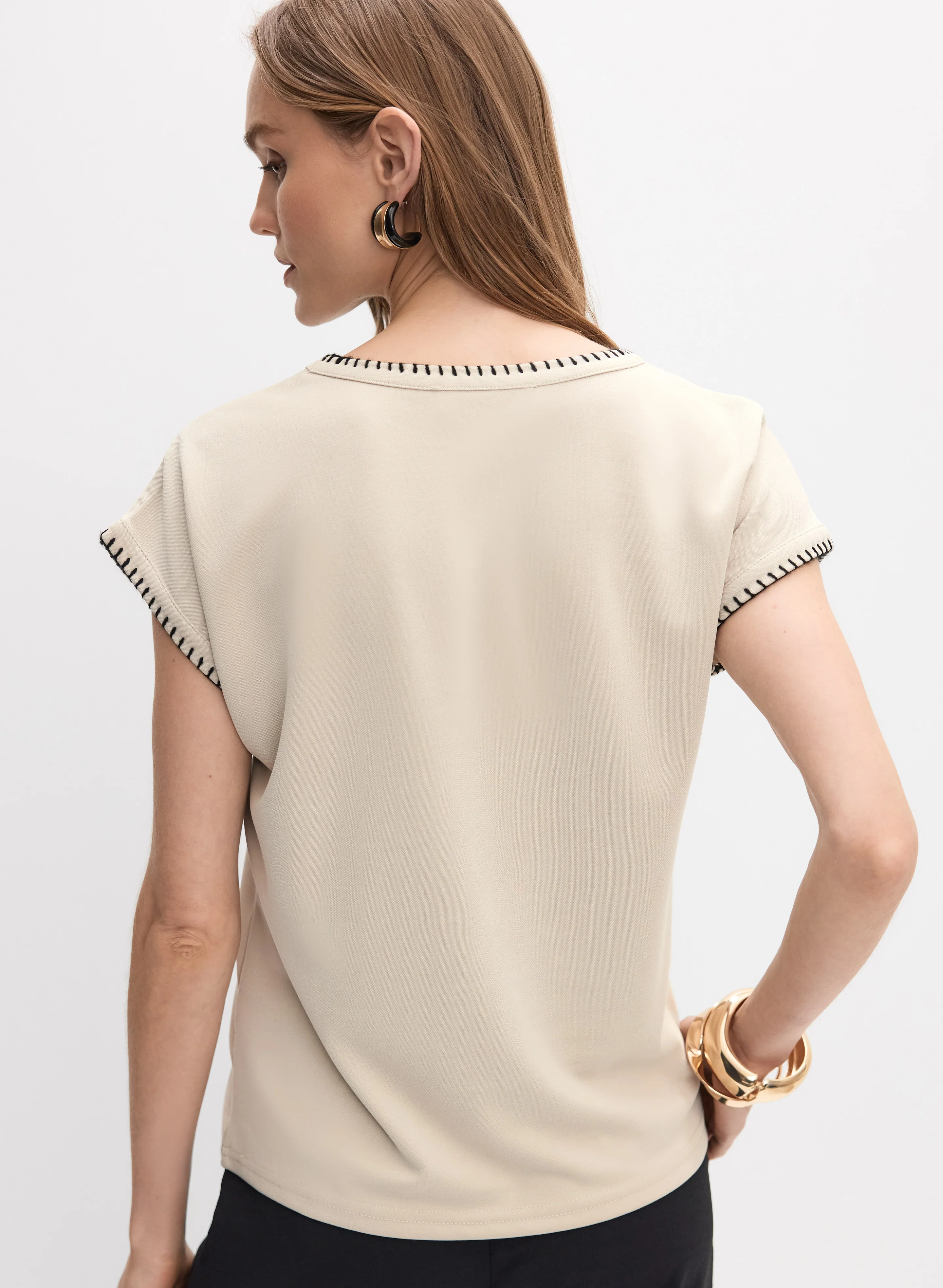 Contrast Stitch T-Shirt - Image 2