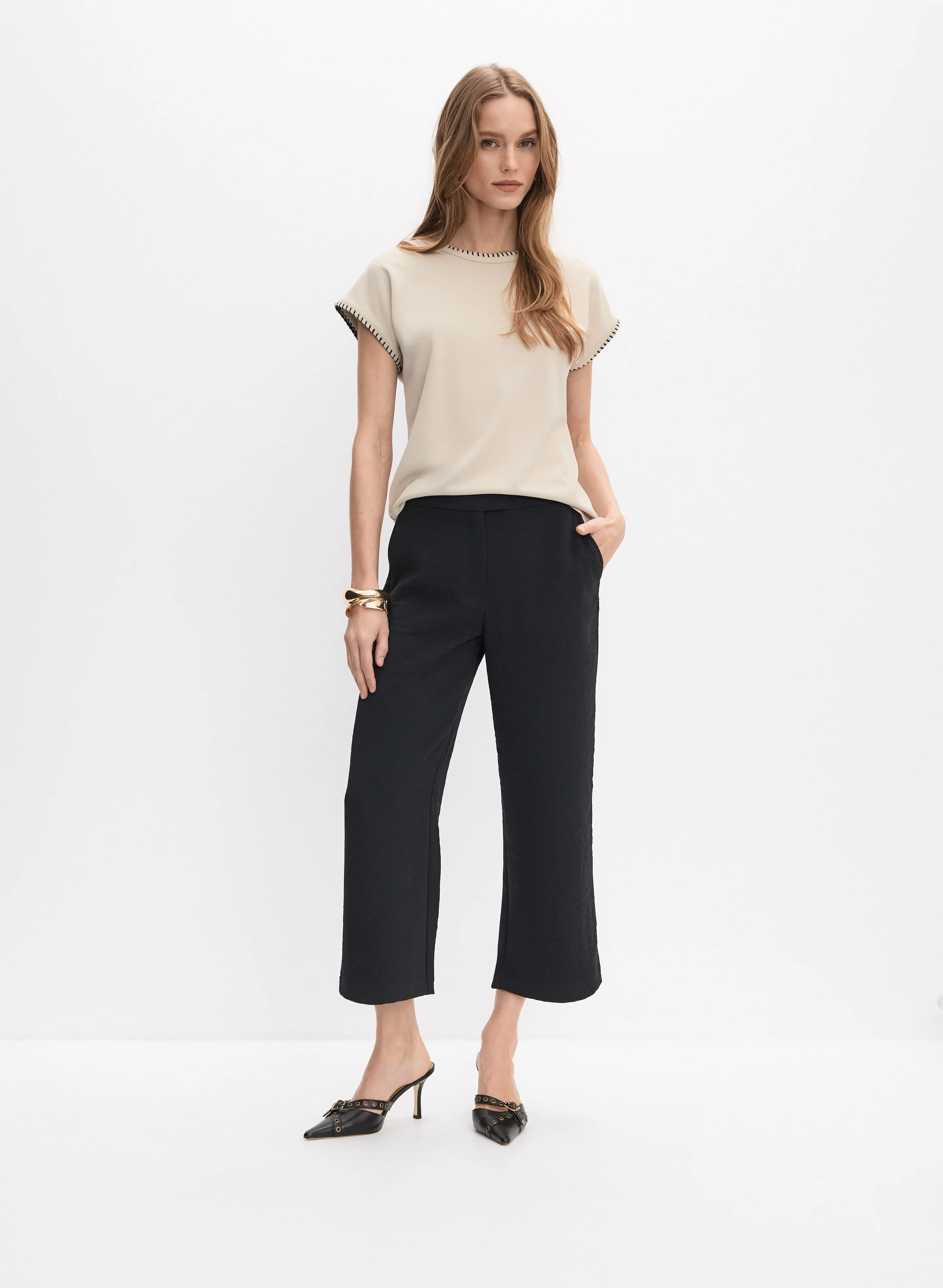 Contrast Stitch T-Shirt - Image 3