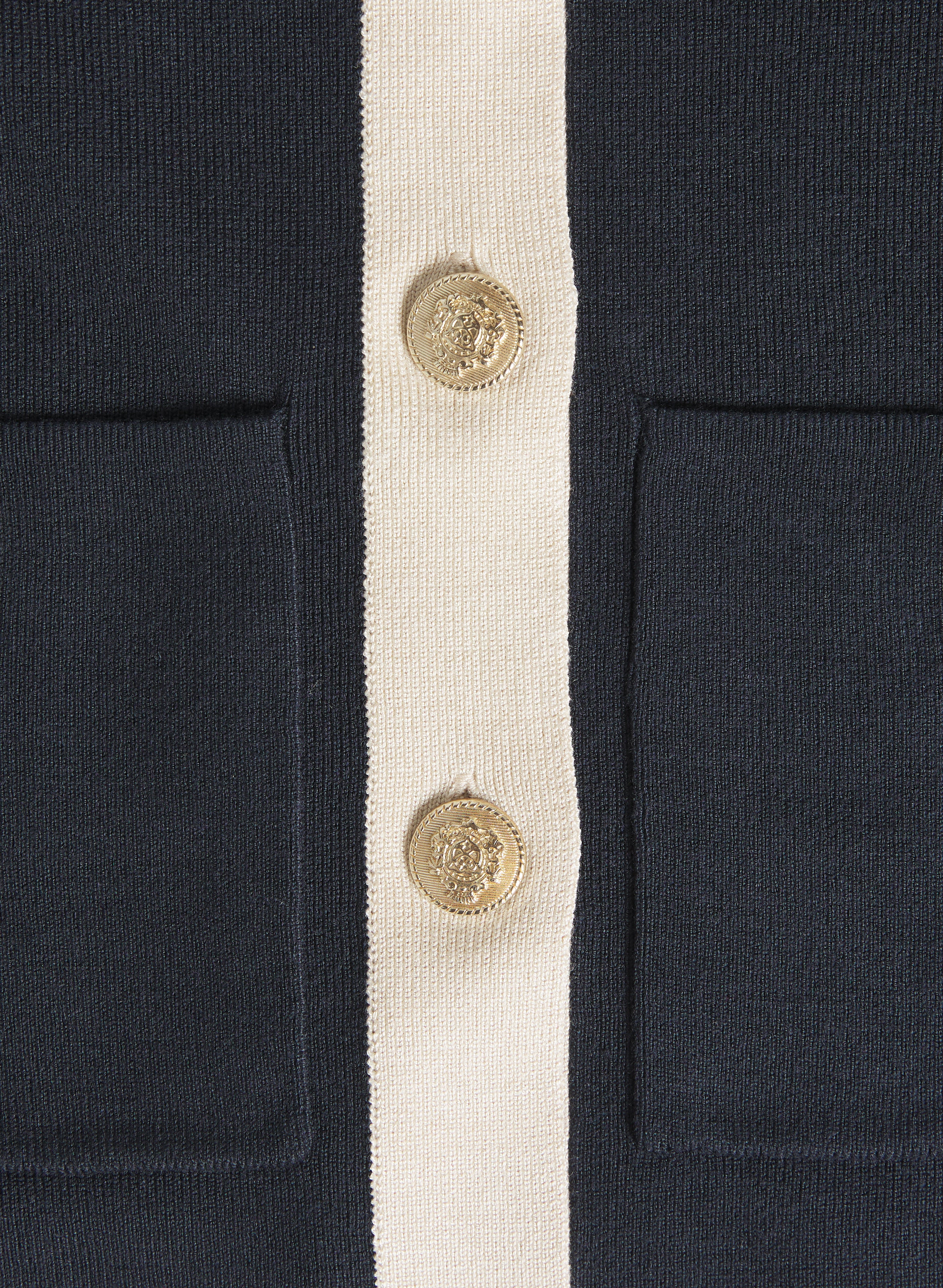 Contrast Trim Cardigan - Image 7