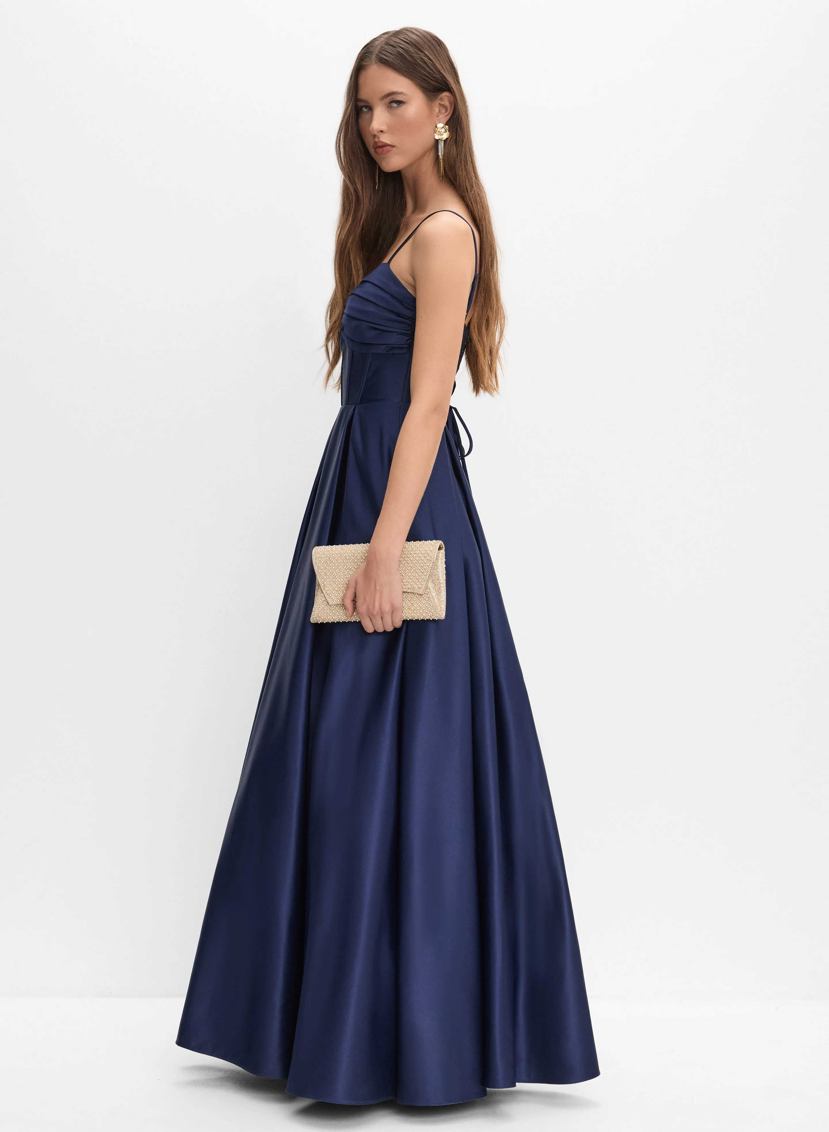 Corset Satin Dress - Image 2
