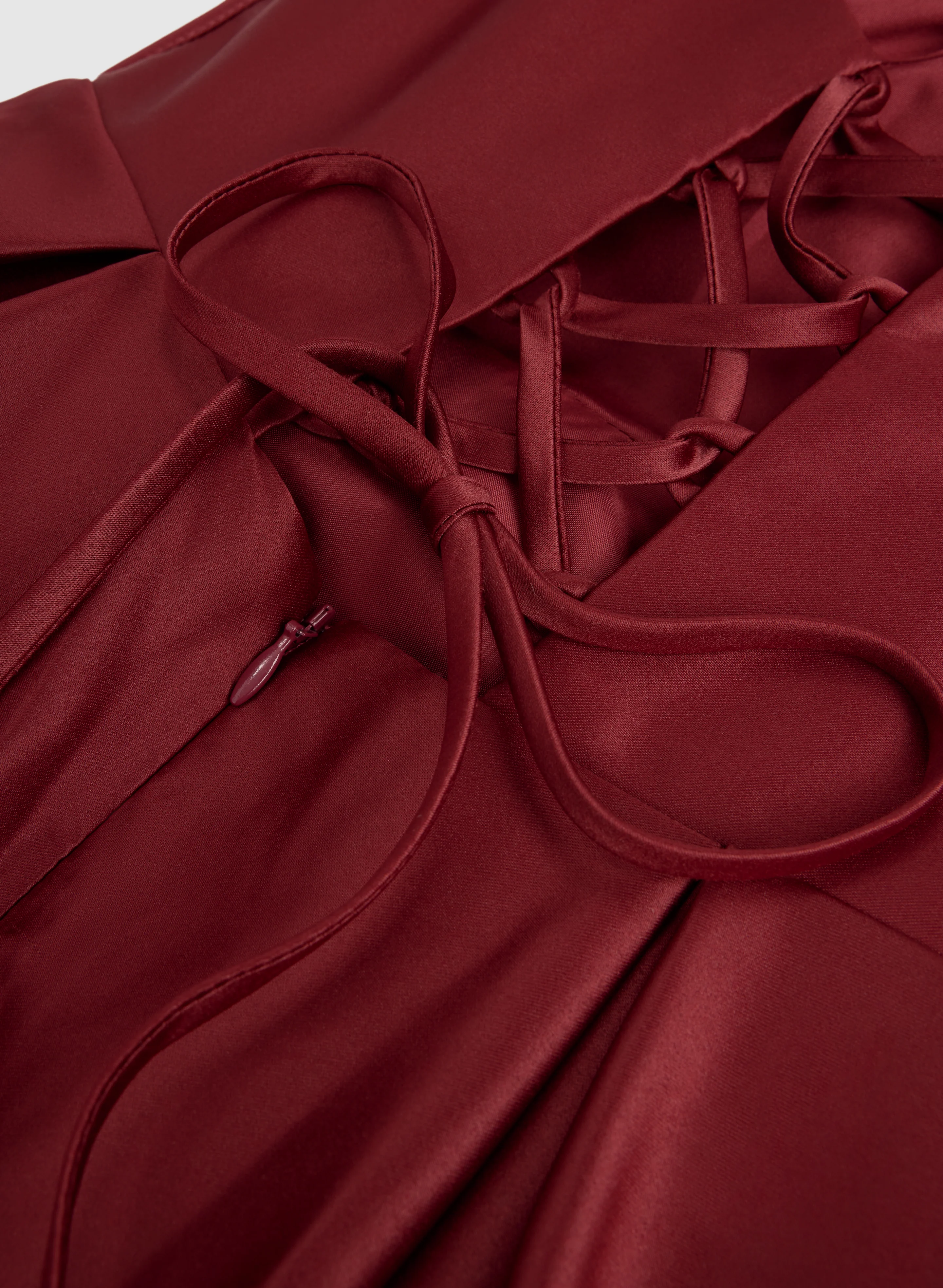 Corset Satin Dress - Image 6