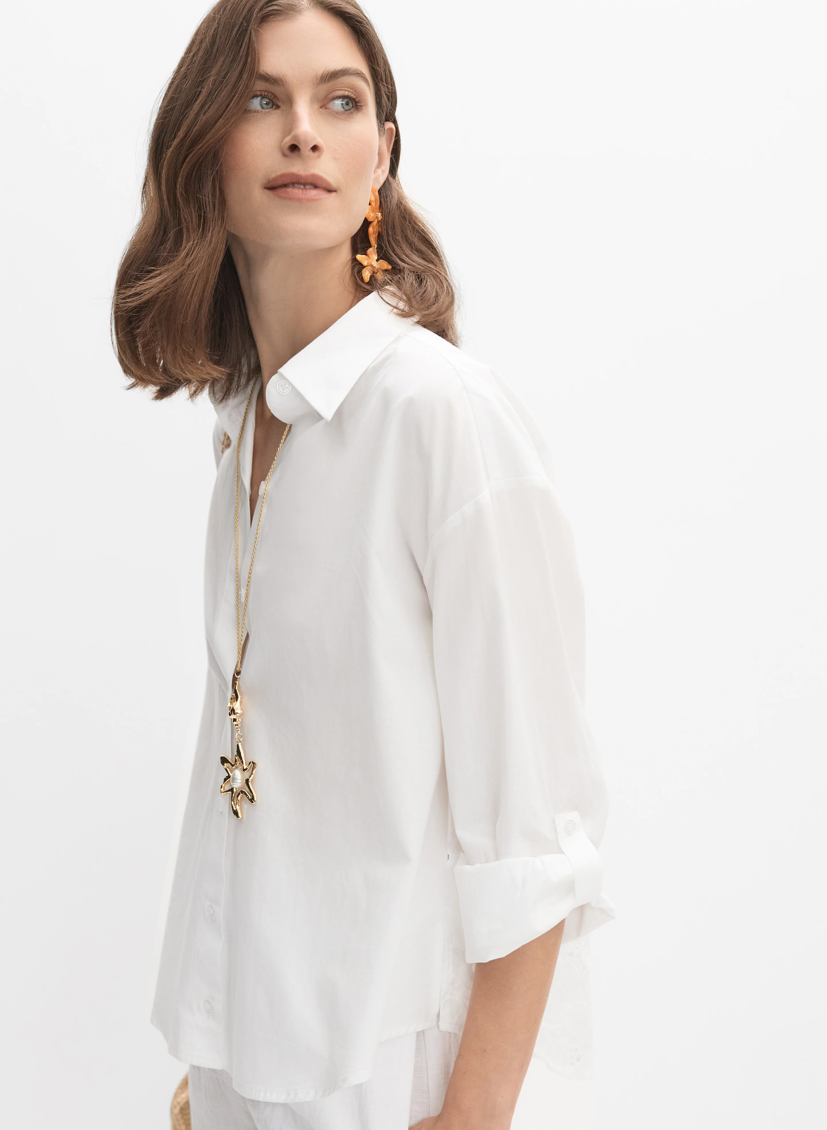 Cotton Embroidered Blouse - Image 7
