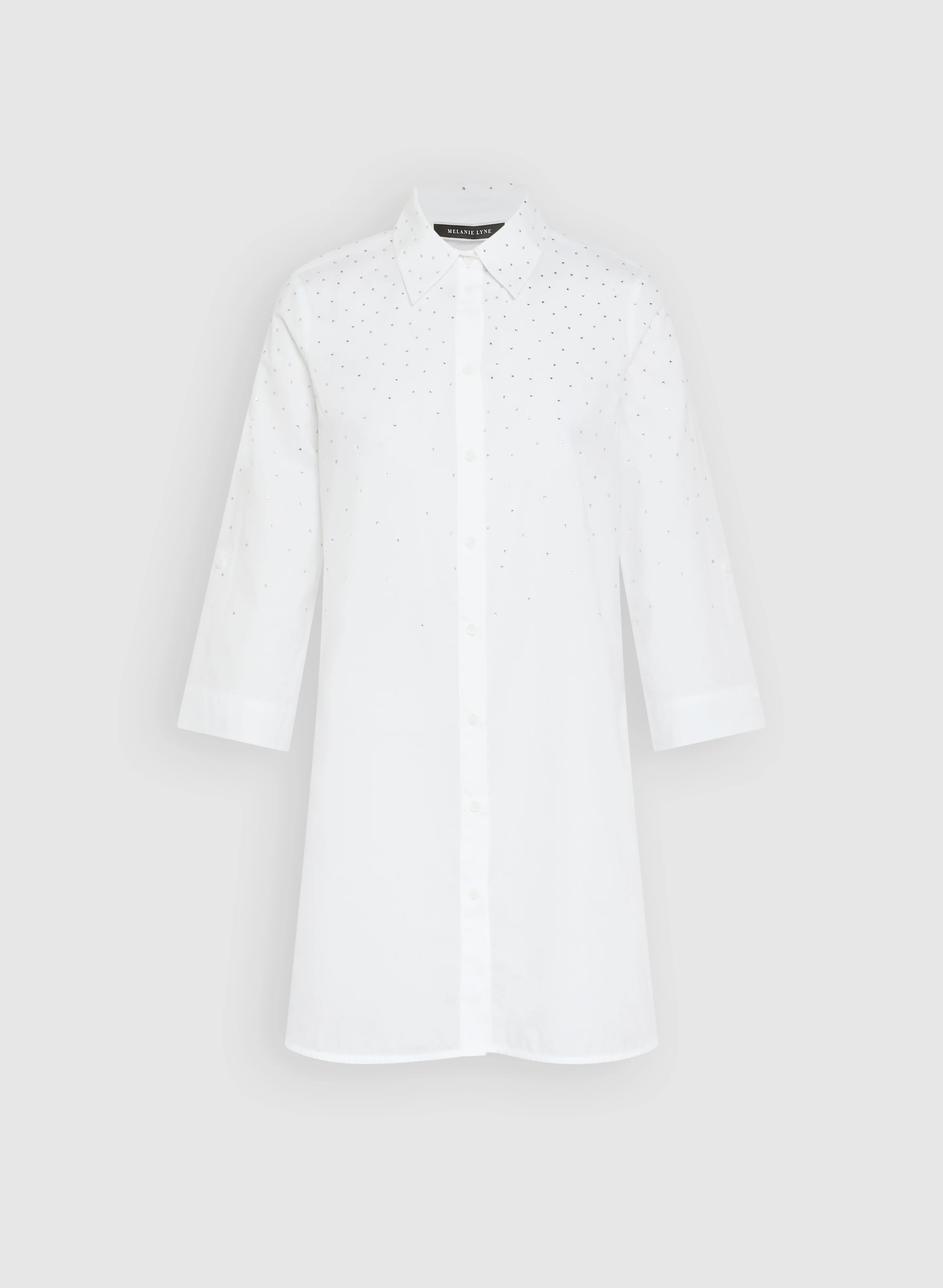 Cotton Rhinestone Embellished Blouse - Image 6