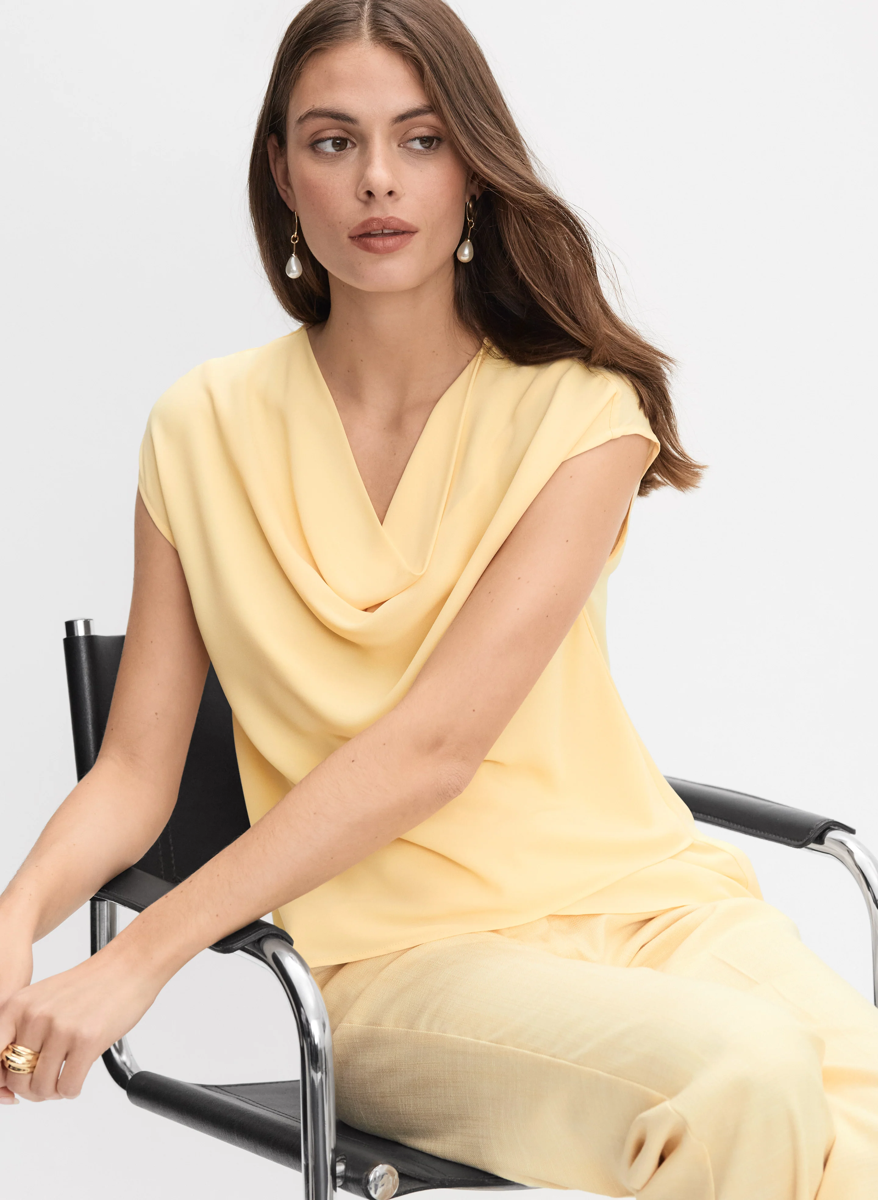 Cowl Neck Blouse - Image 8