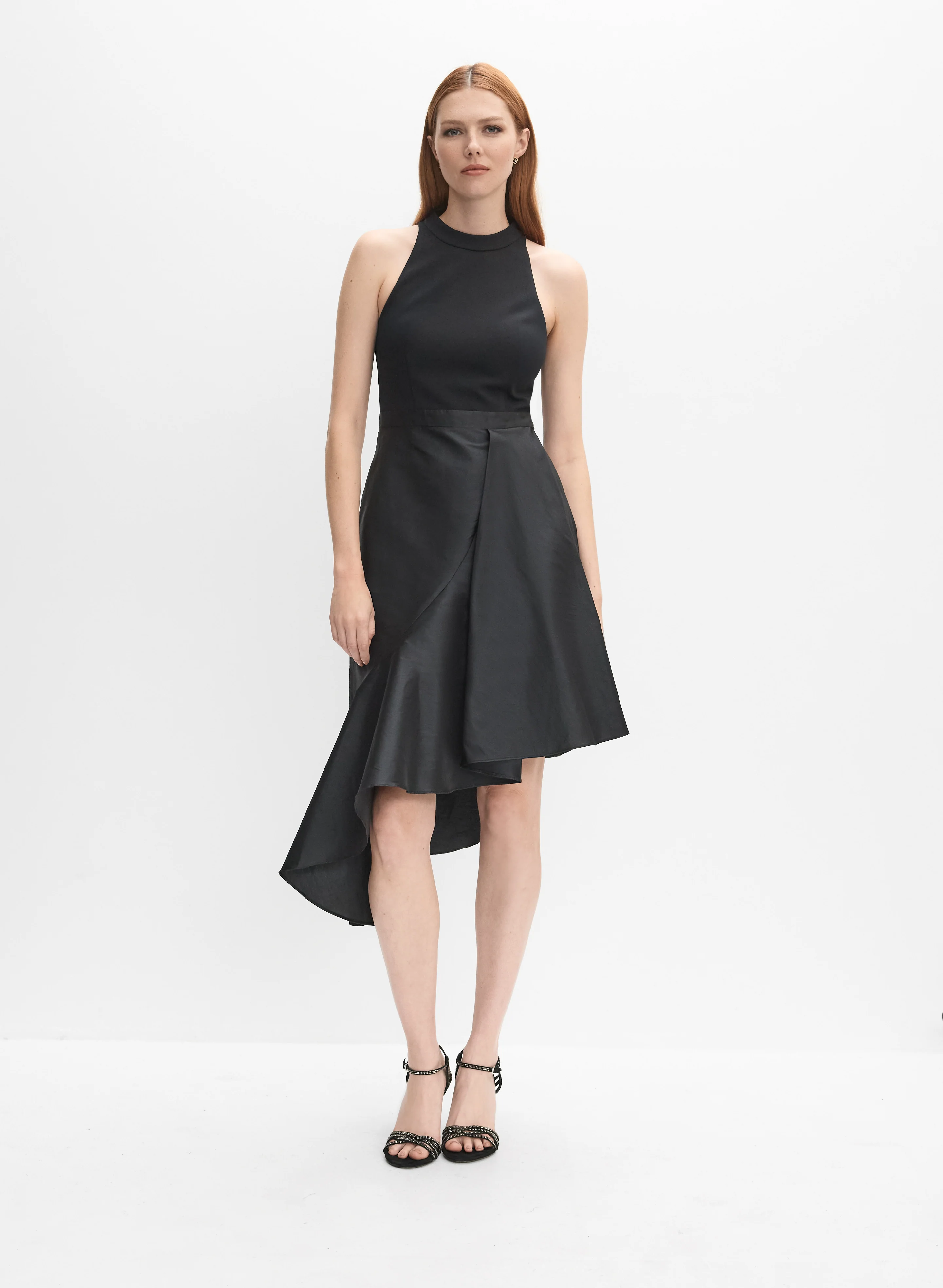 Adrianna Papell - Crepe & Taffeta Dress