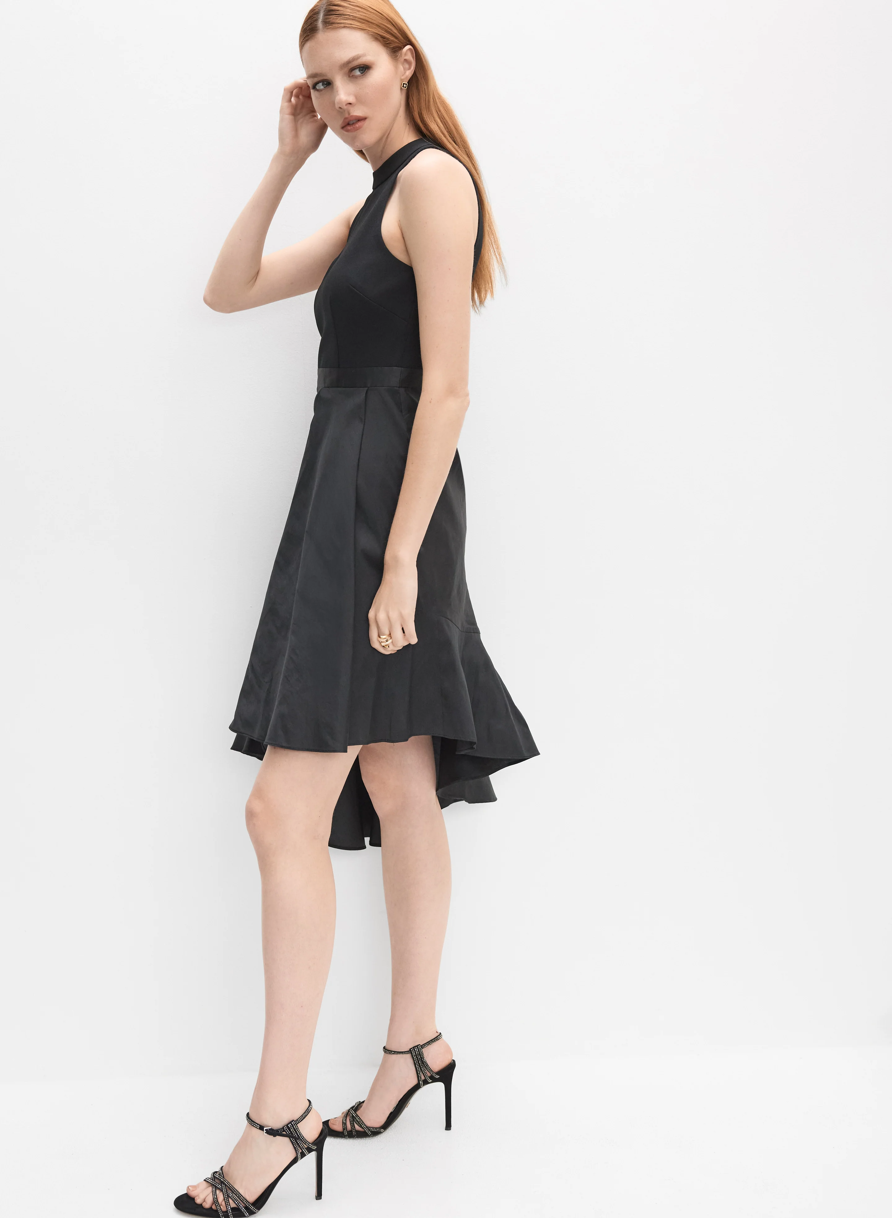 Adrianna Papell - Crepe & Taffeta Dress - Image 3