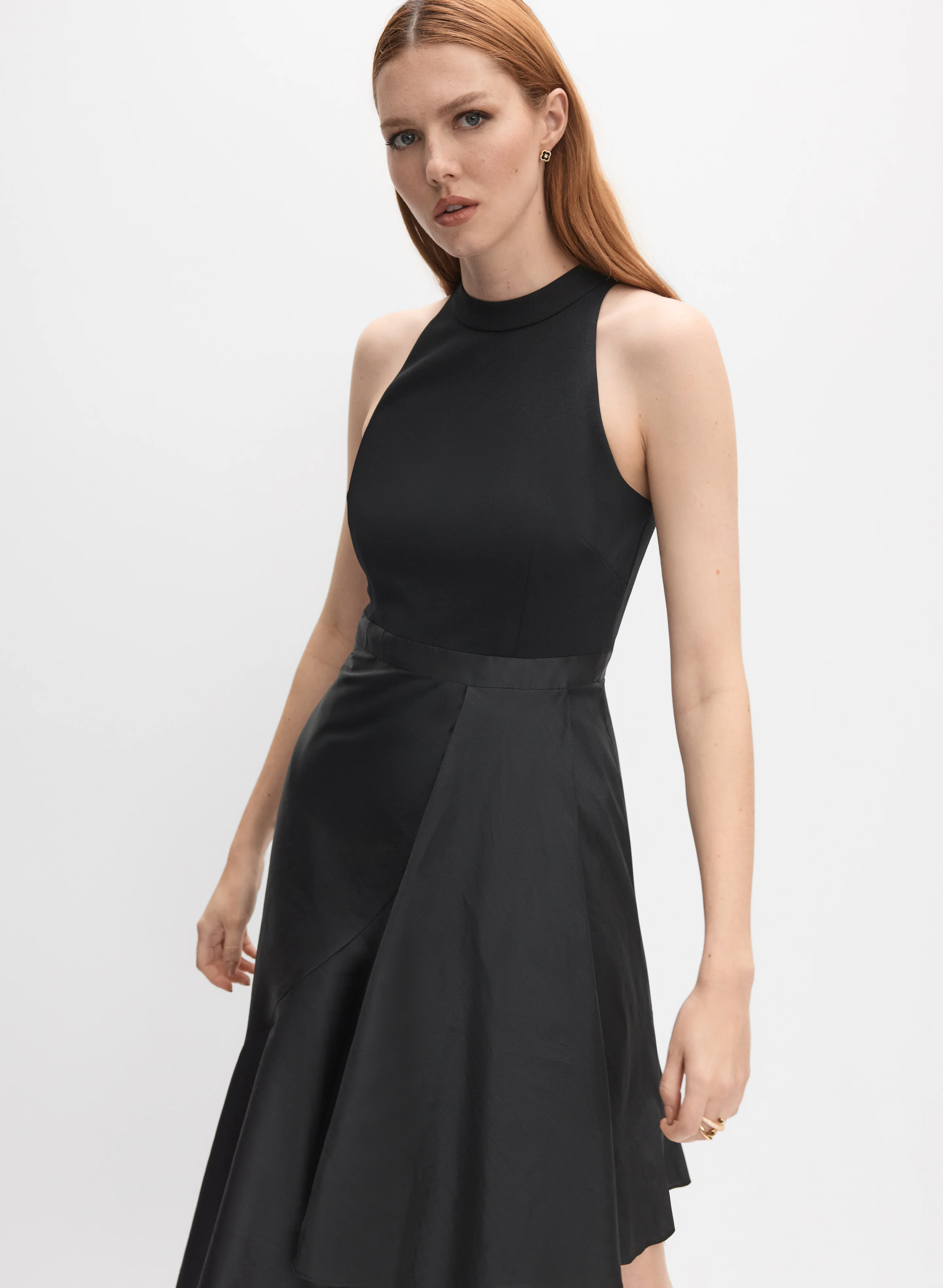 Adrianna Papell - Crepe & Taffeta Dress - Image 4