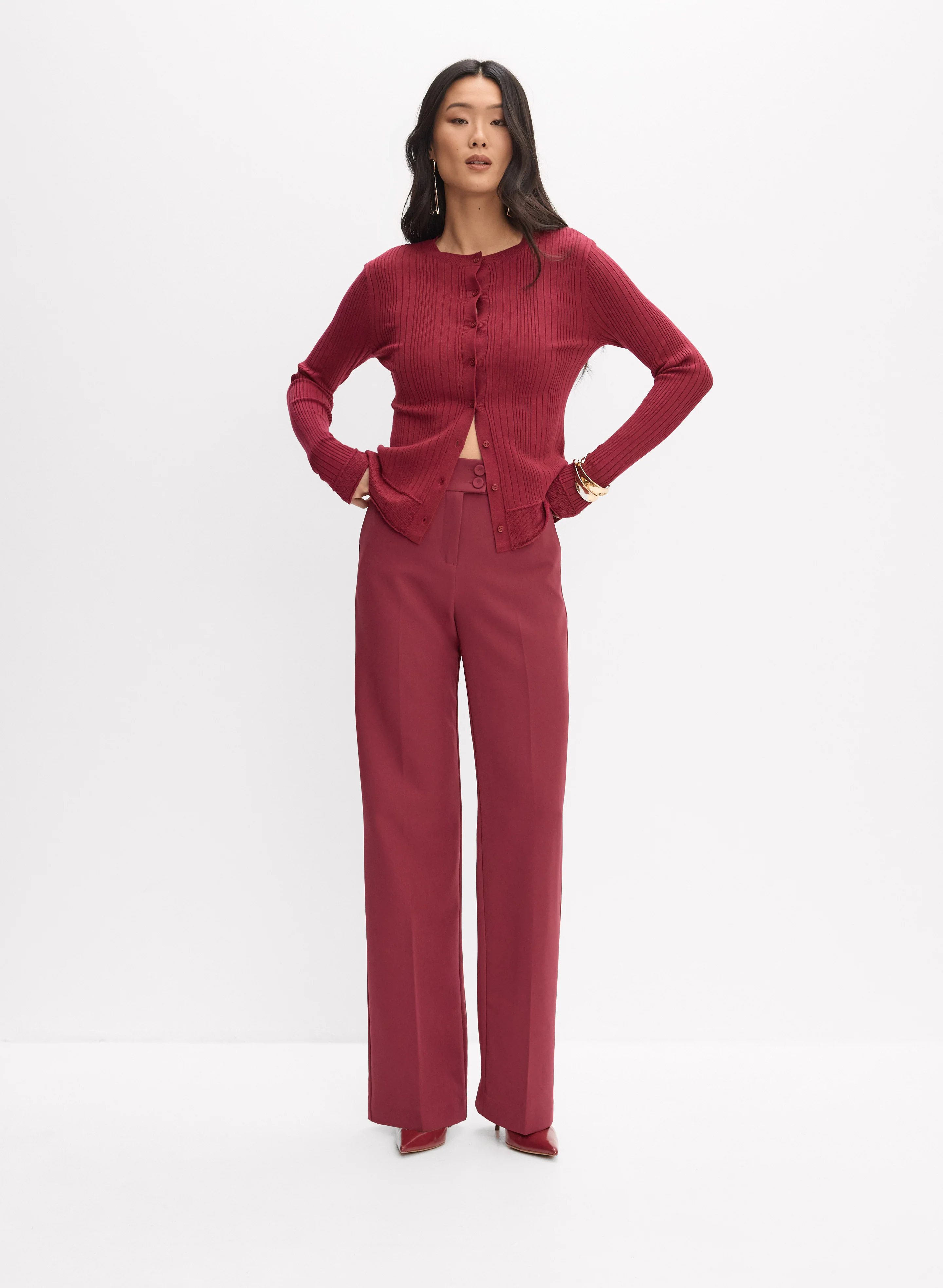 Crew Neck Cardigan - Image 8