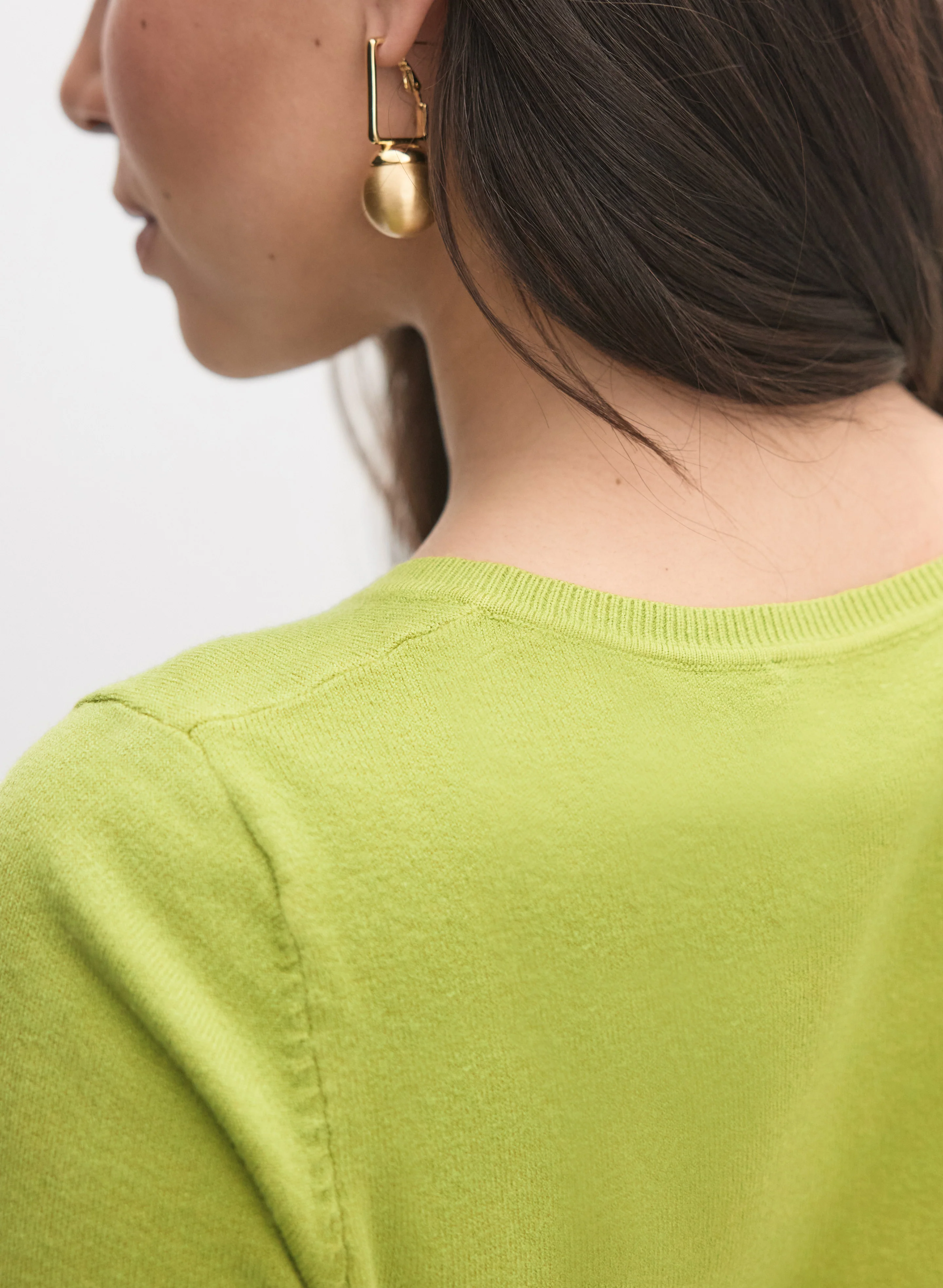Crew Neck Cardigan - Image 2