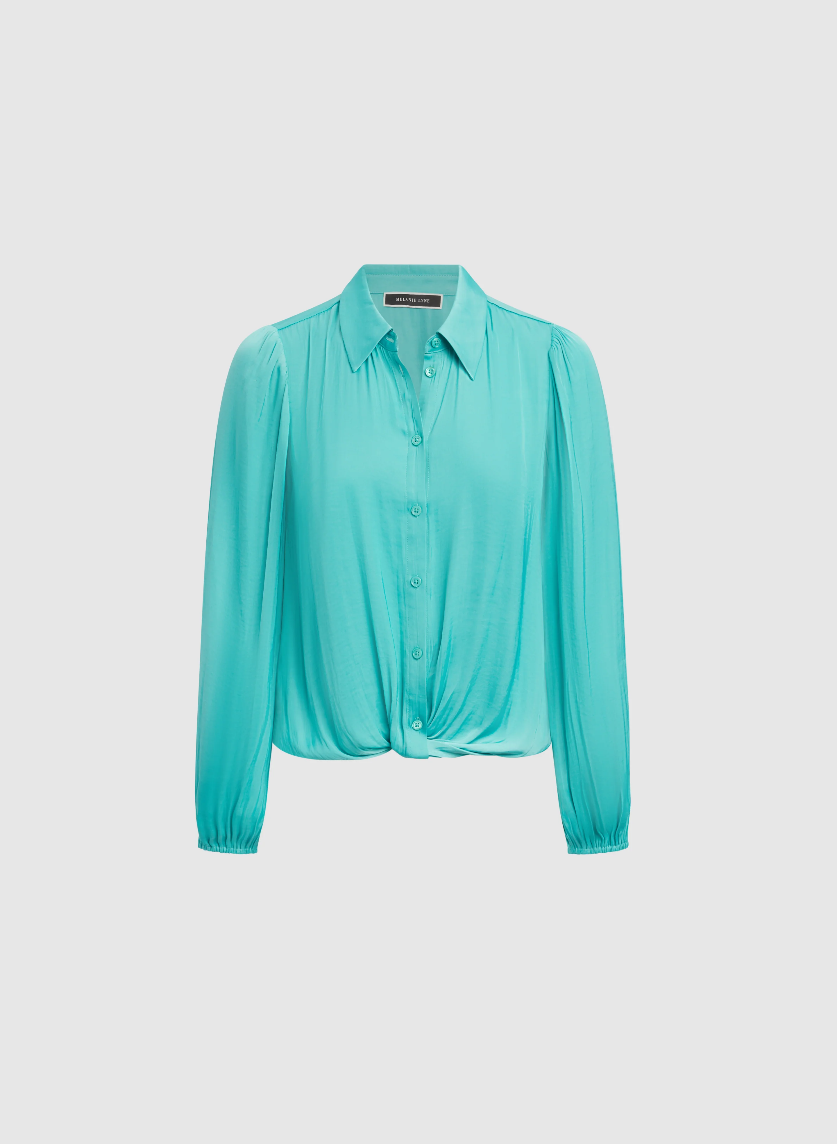 Crinkle Satin Blouse - Image 6