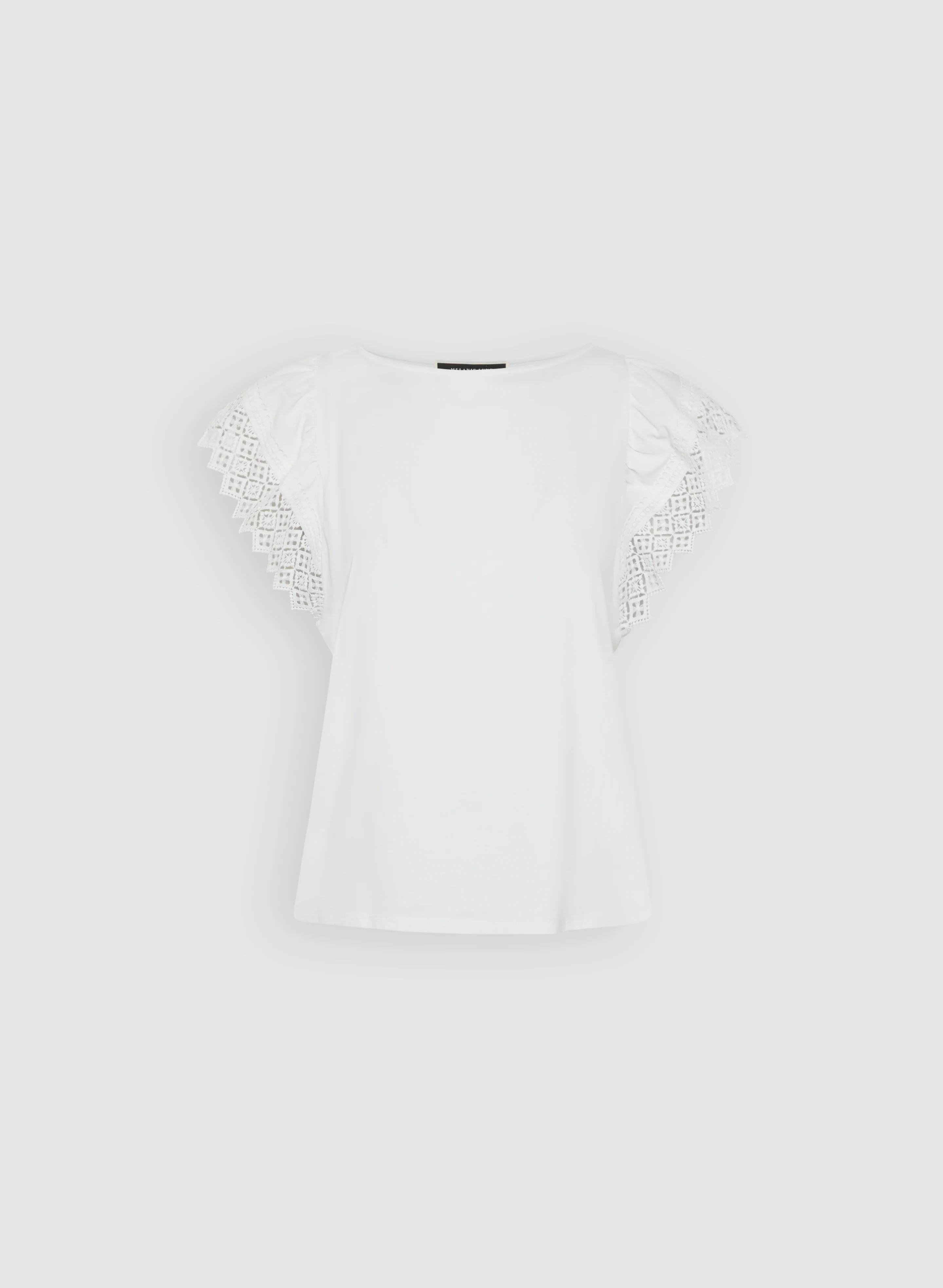 Crochet Flutter Sleeve Top - Image 6