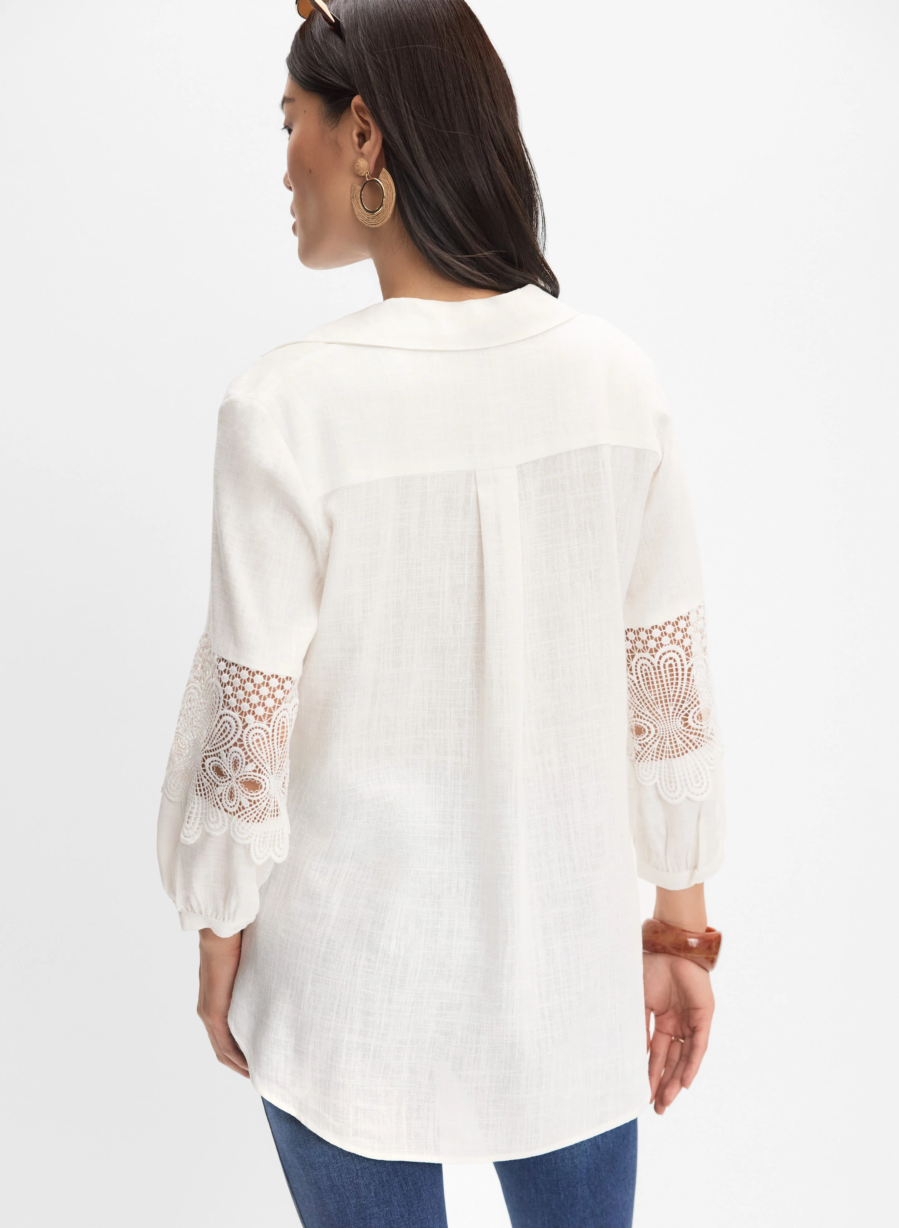 Crochet Insert Blouse - Image 5