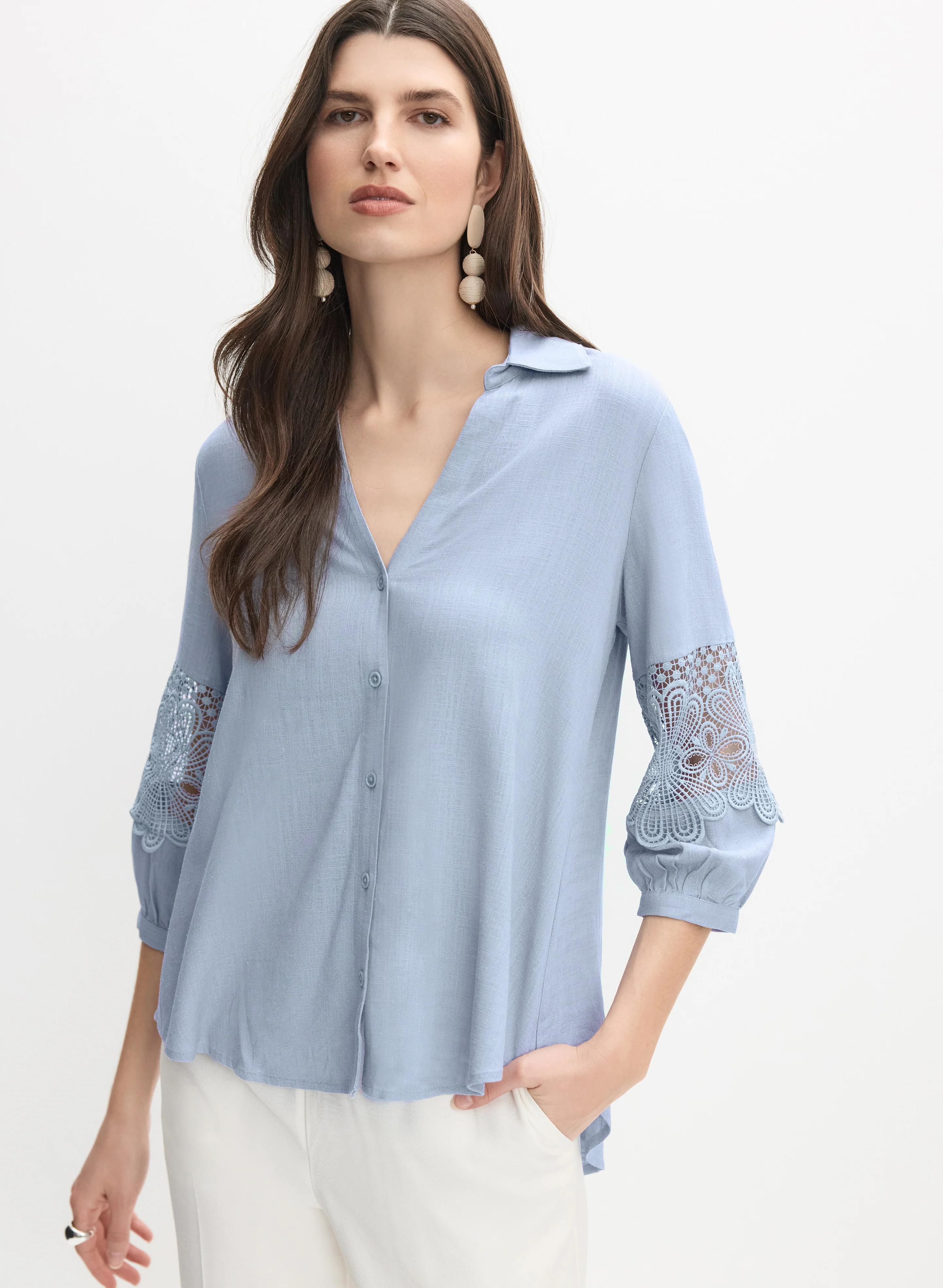 Crochet Insert Blouse - Image 5