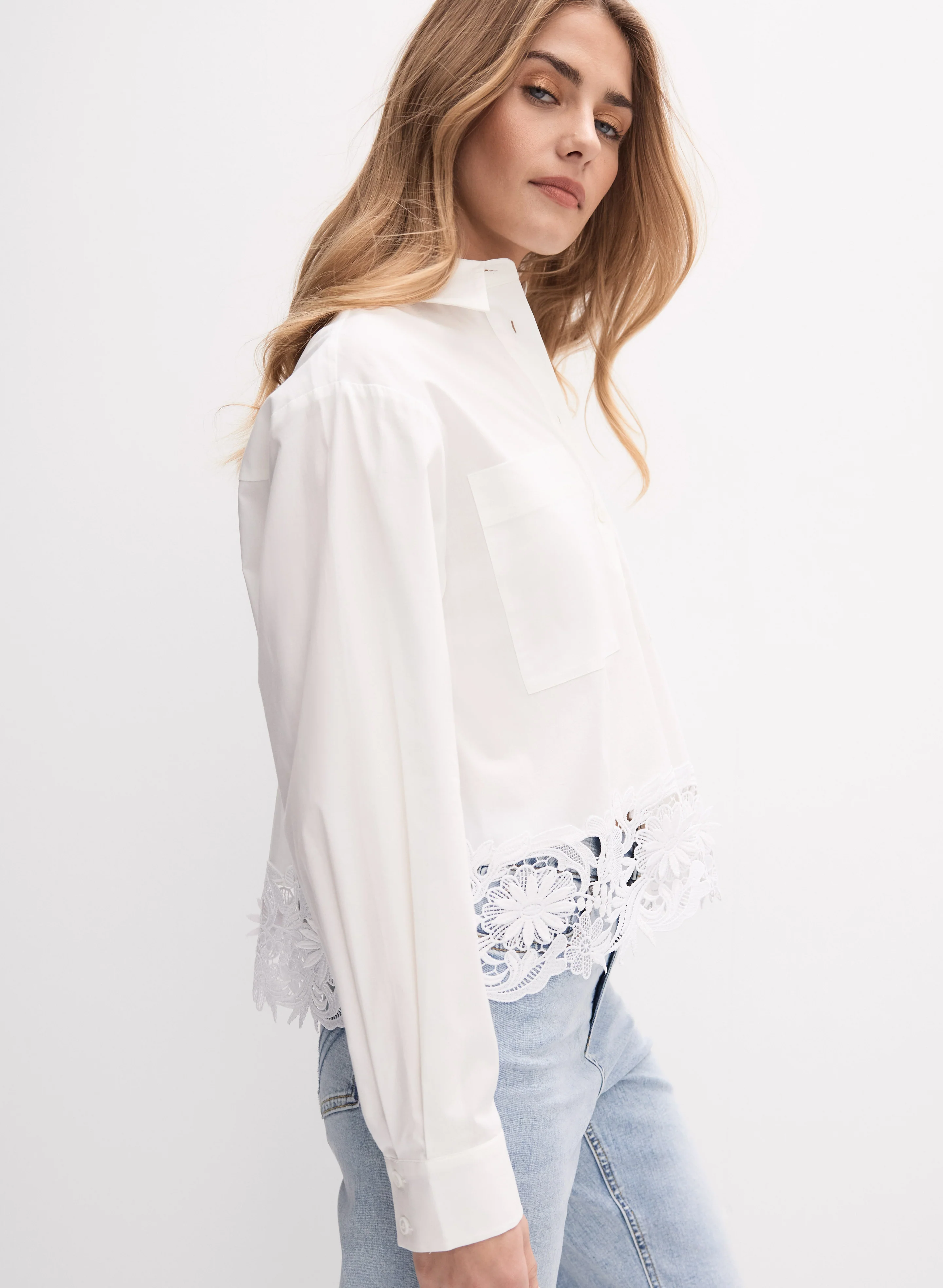 Crochet Trim Blouse - Image 2