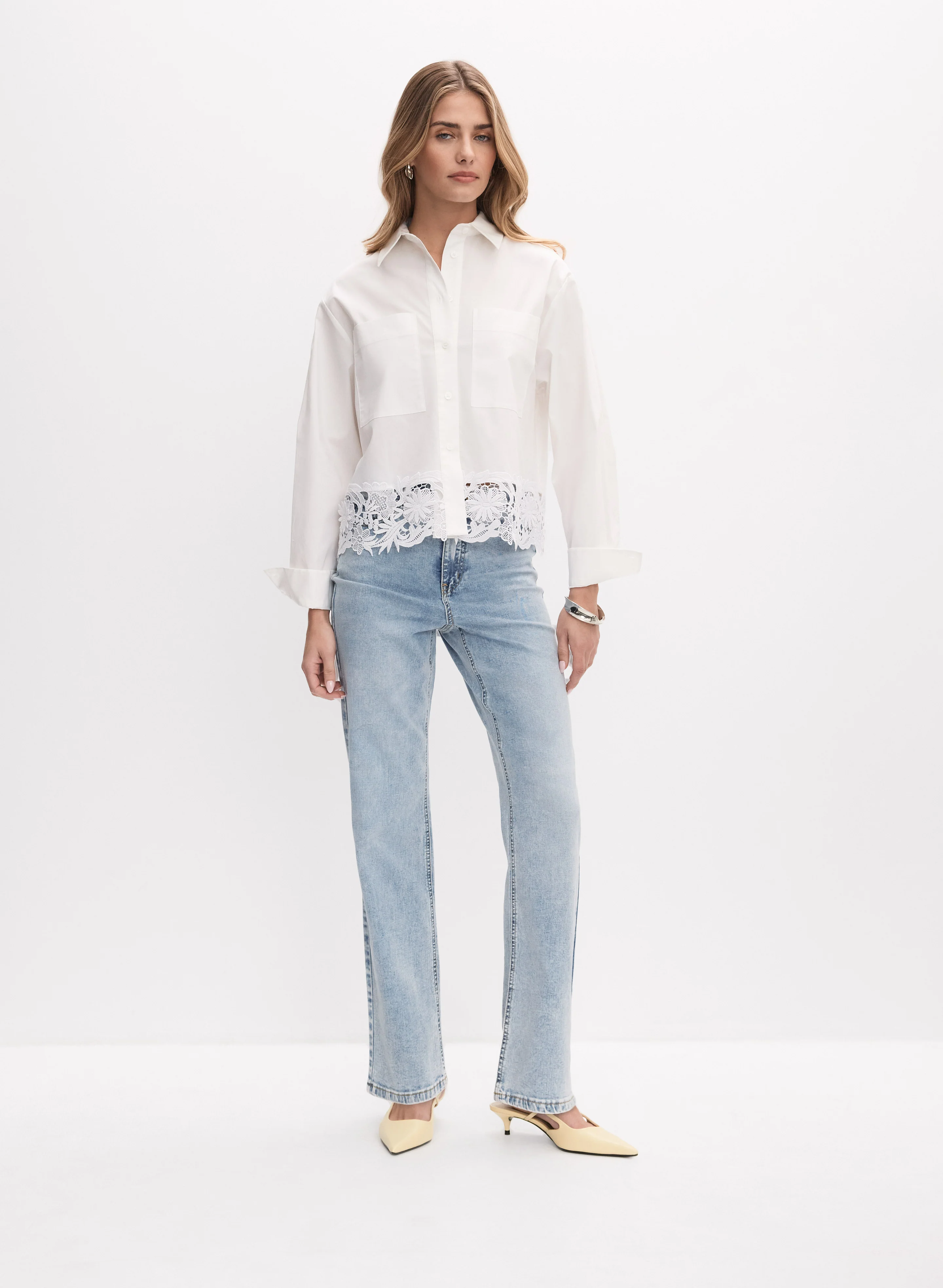Crochet Trim Blouse - Image 4