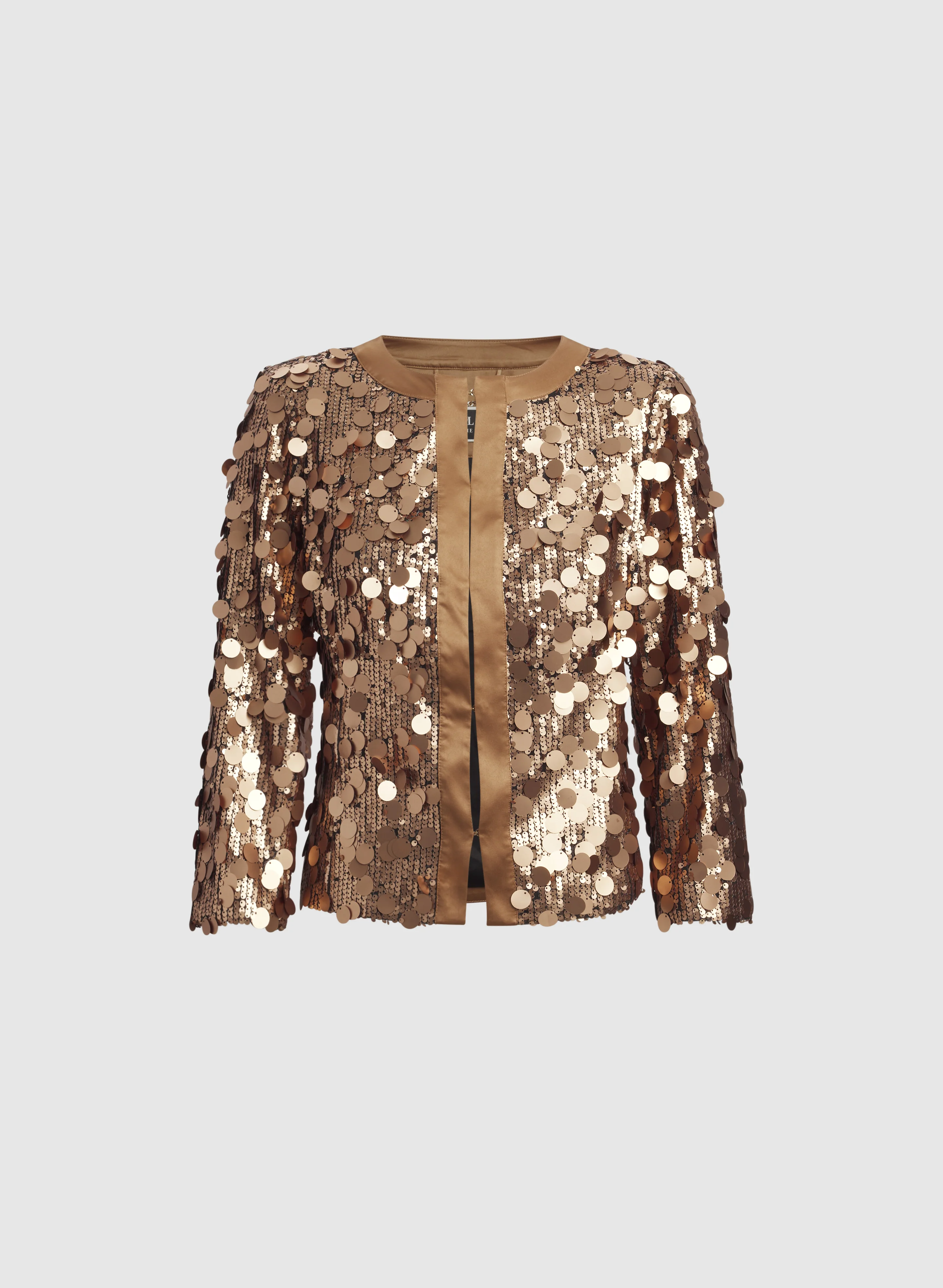 Cropped Sequined Jacket - Image 6