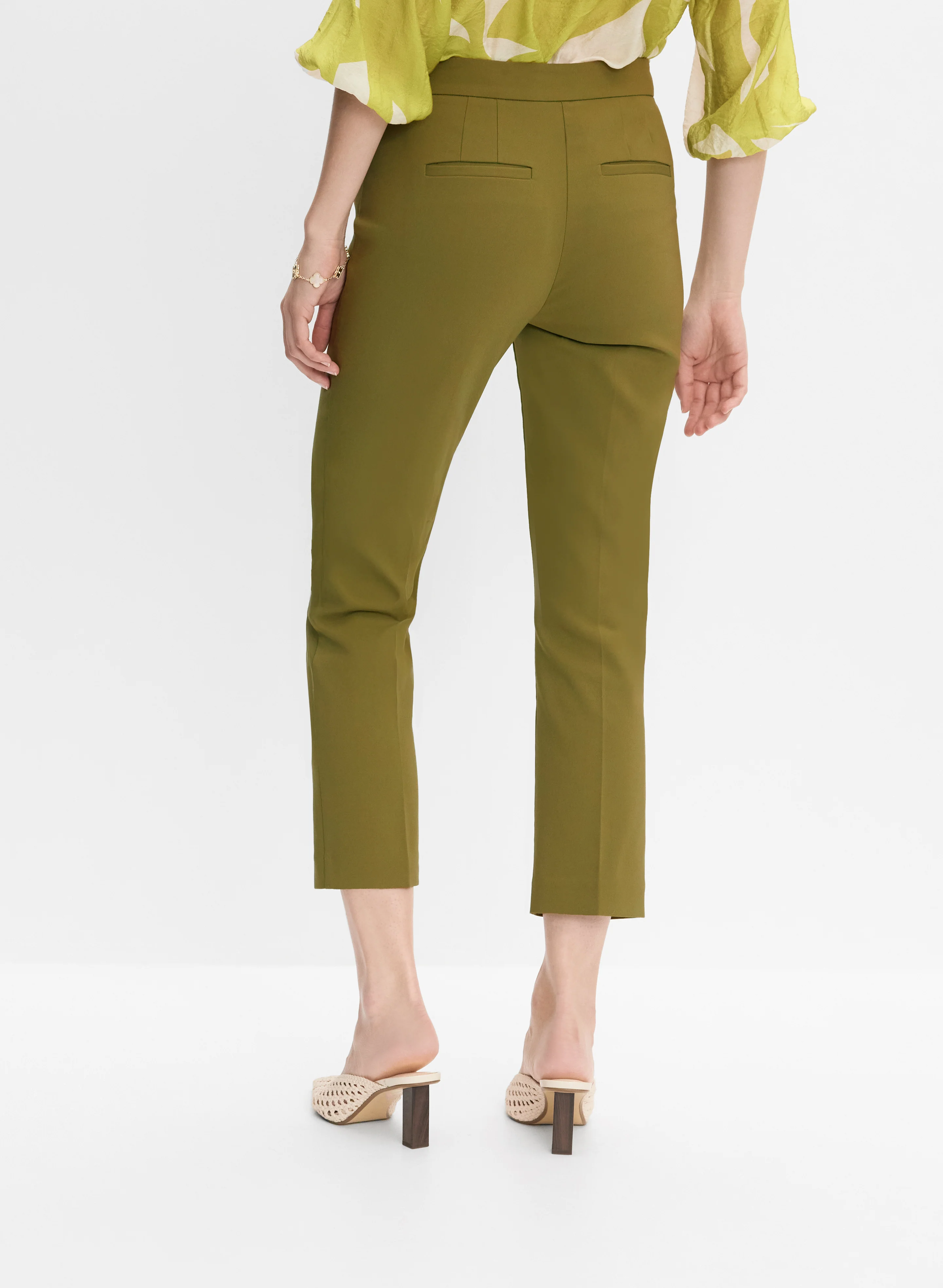 Cropped Slim-Leg Pants - Image 2