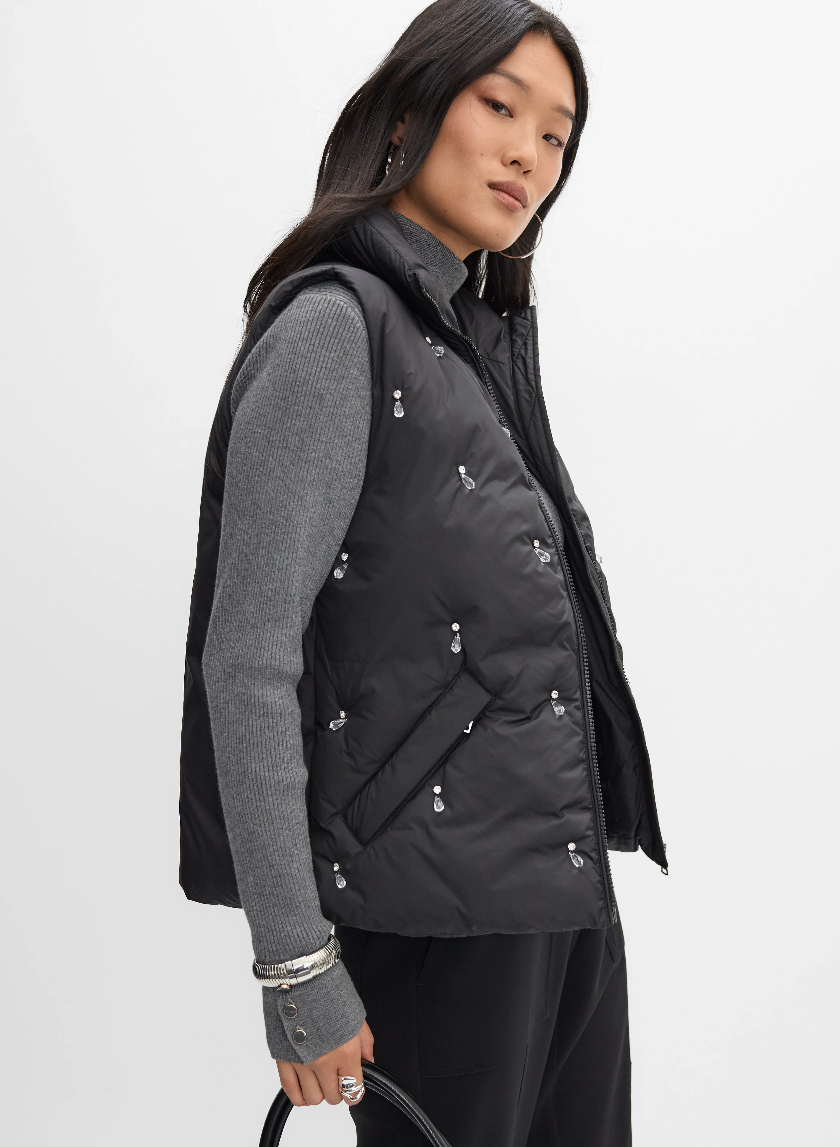 Crystal Drop Embellished Vest - Image 5