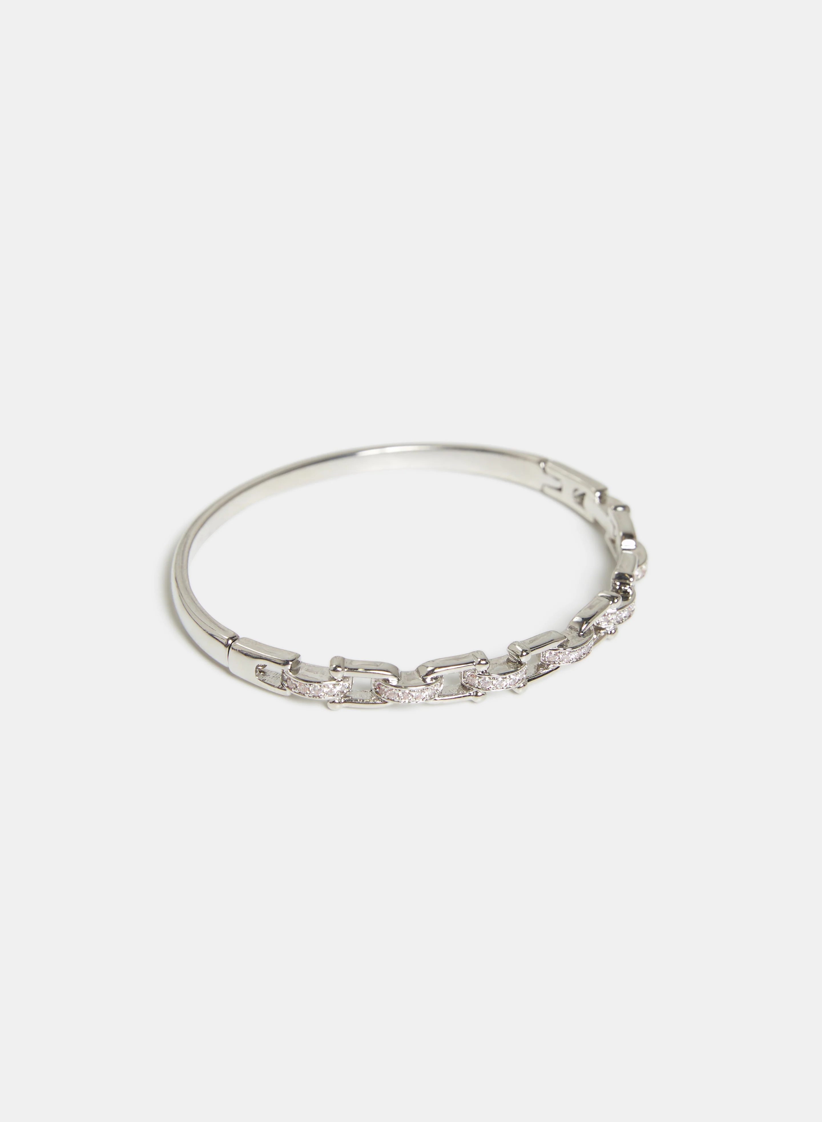 Cubic Zirconia Chain Link Bracelet