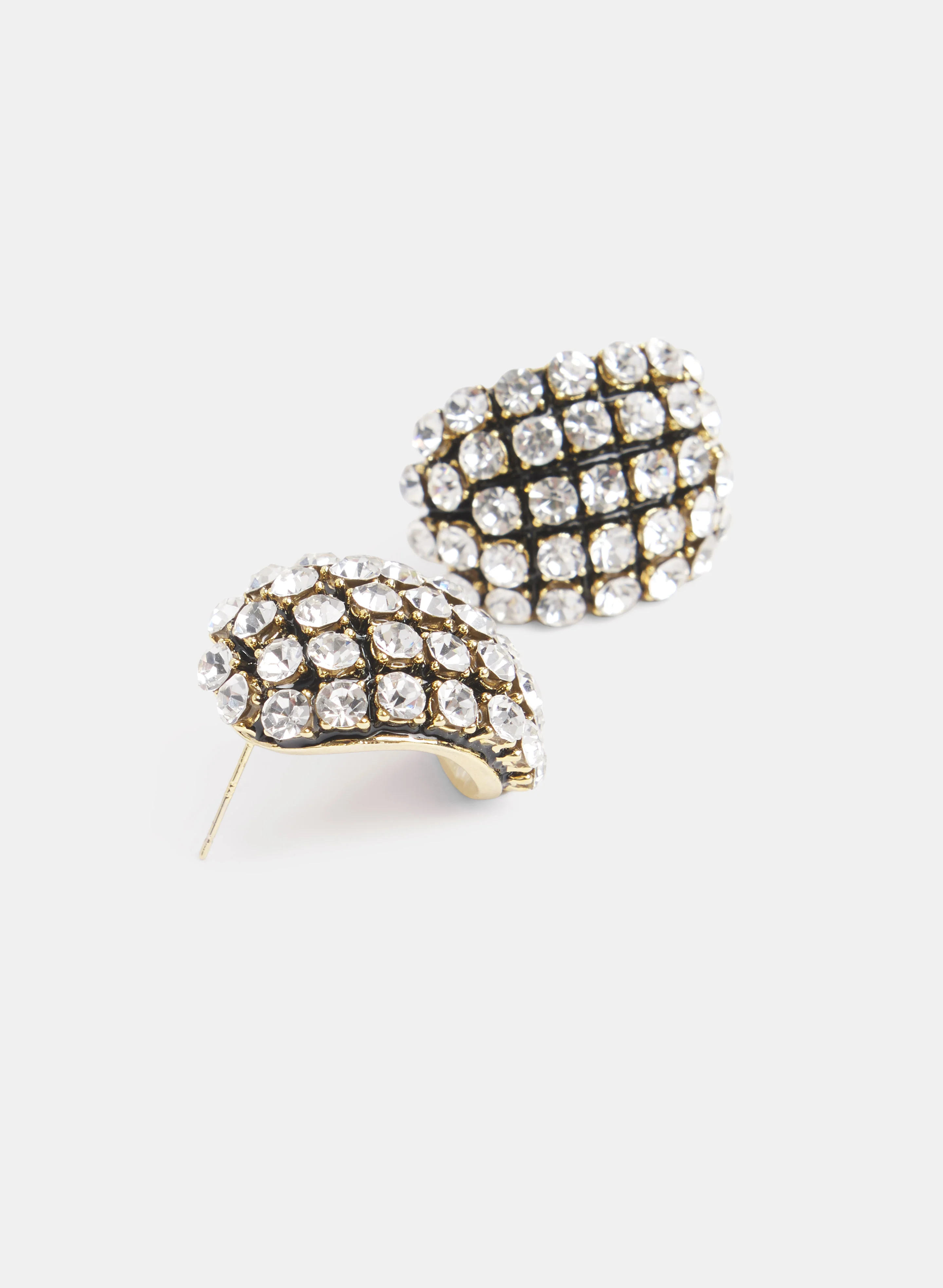 Cubic Zirconia Curved Earrings - Image 3