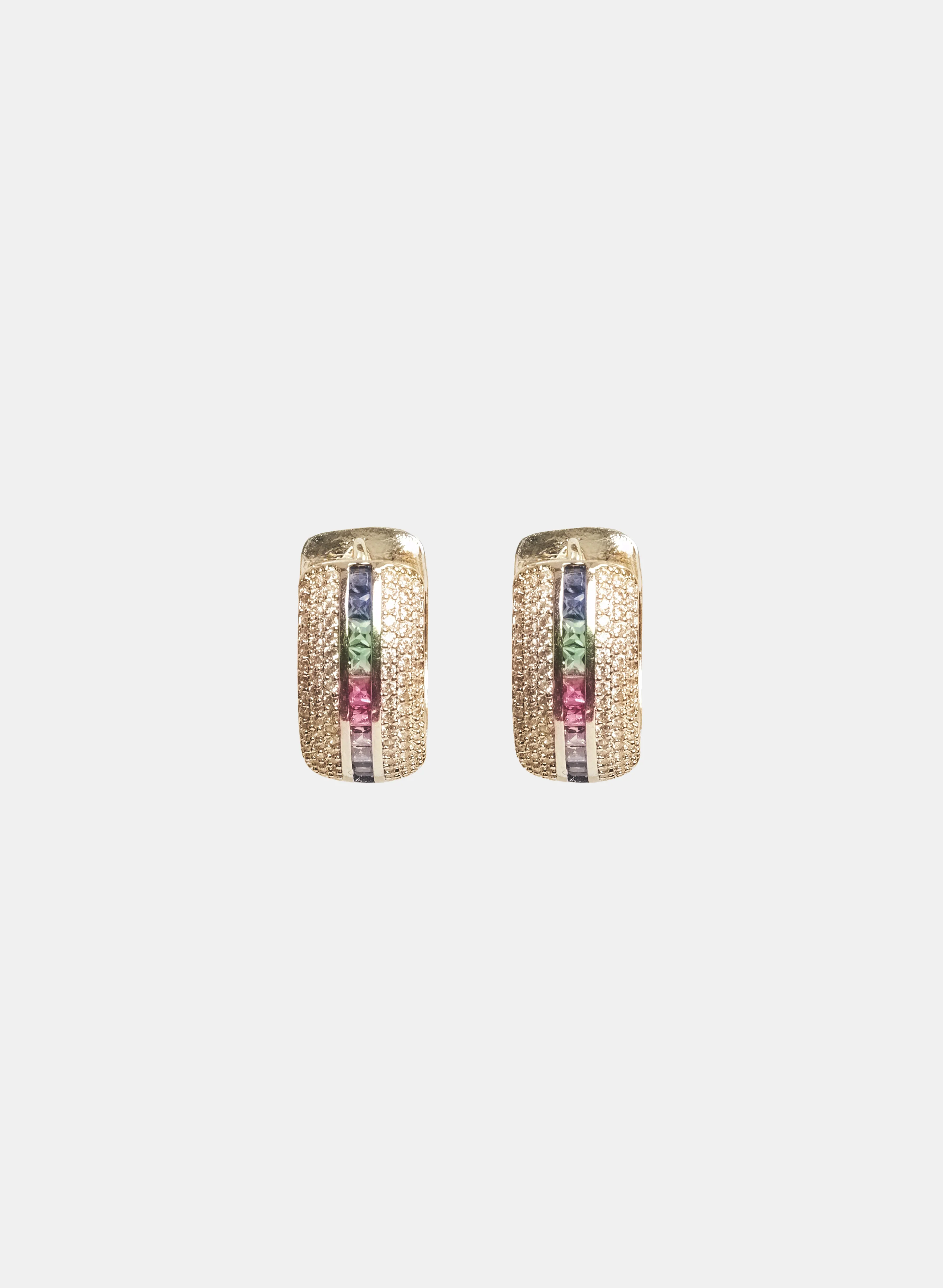 Cubic Zirconia Hoop Earrings