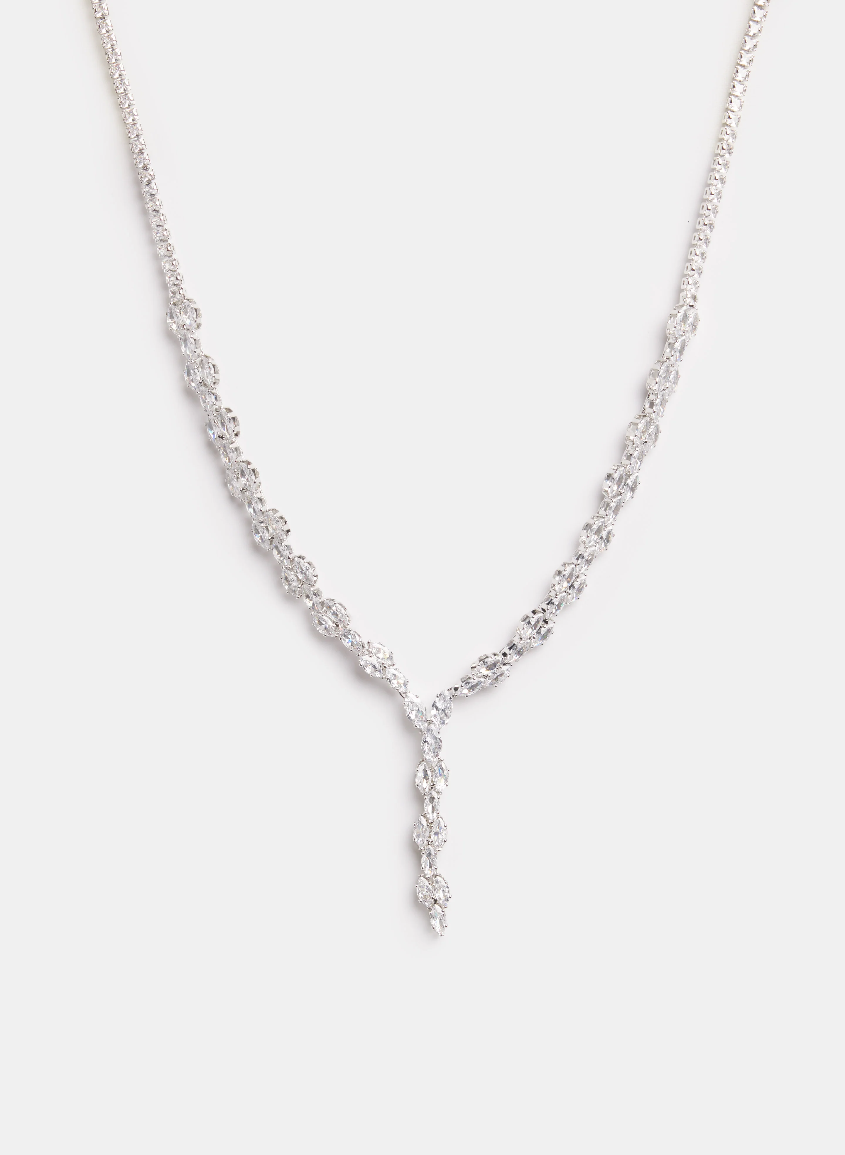 Cubic Zirconia Y Necklace