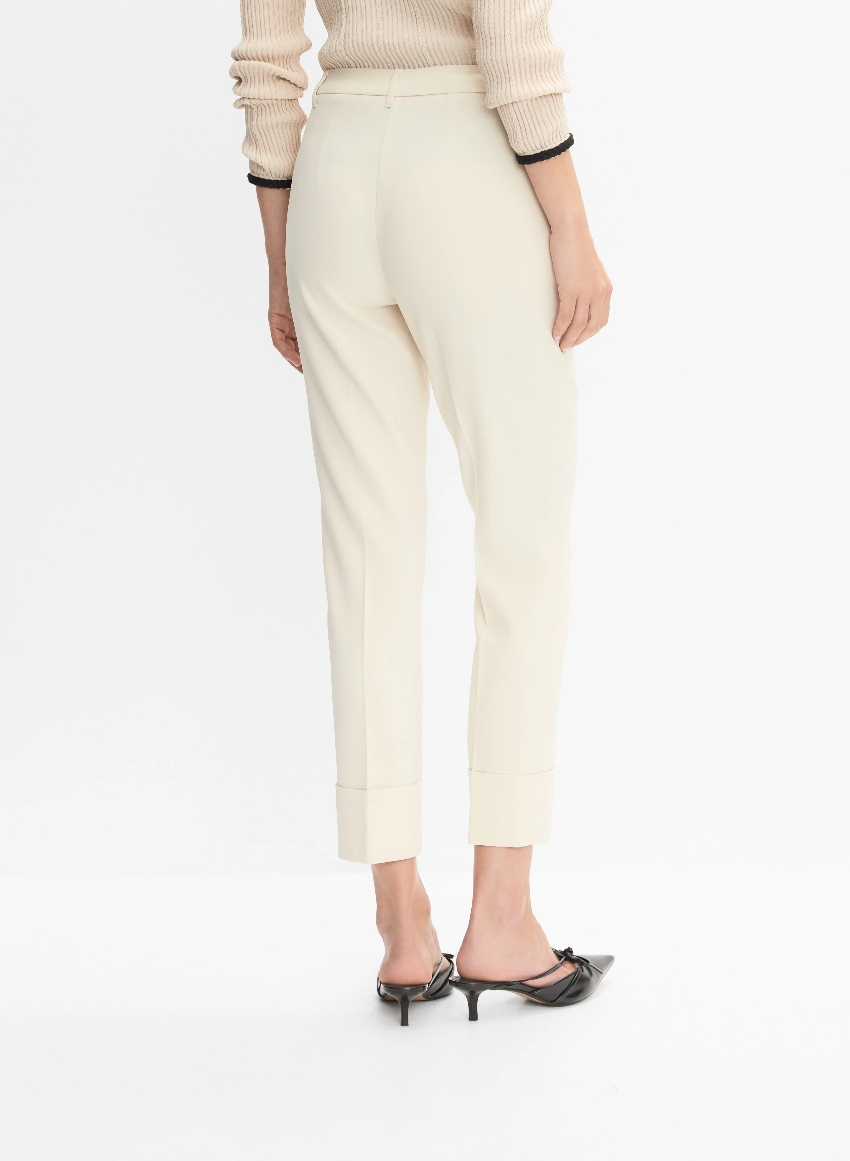 Cuffed Straight-Leg Pants - Image 2