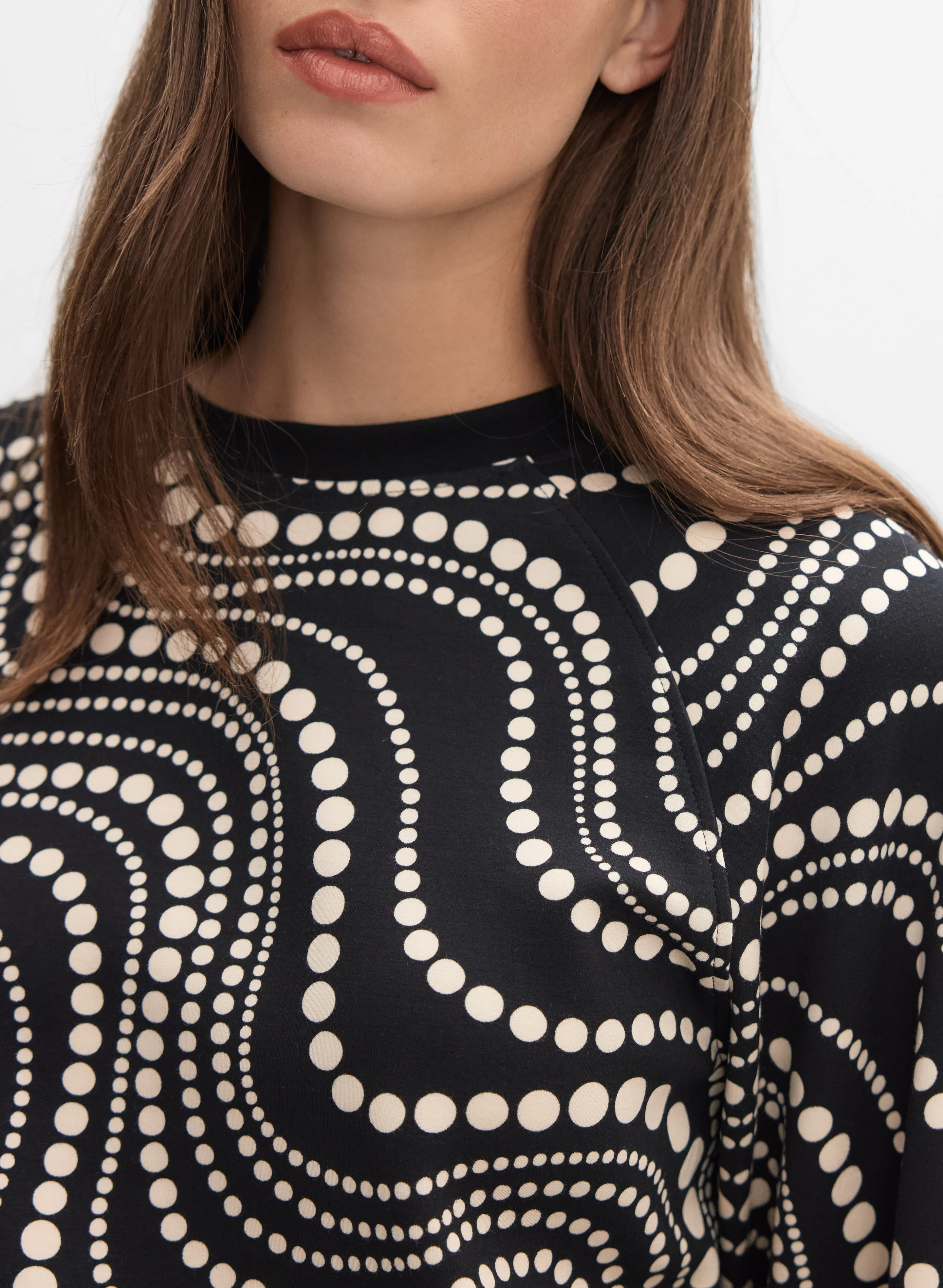 Dot Print Sweatshirt - Image 2