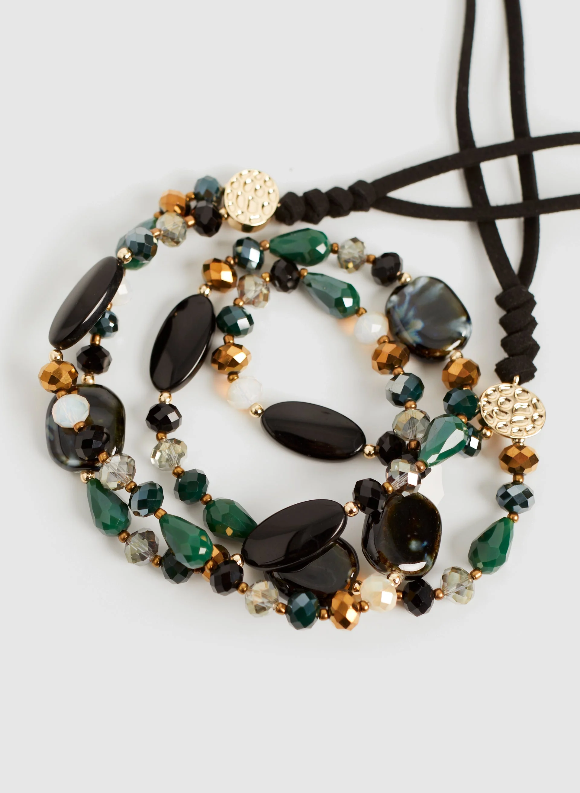 Double Row Beaded Necklace - Image 3
