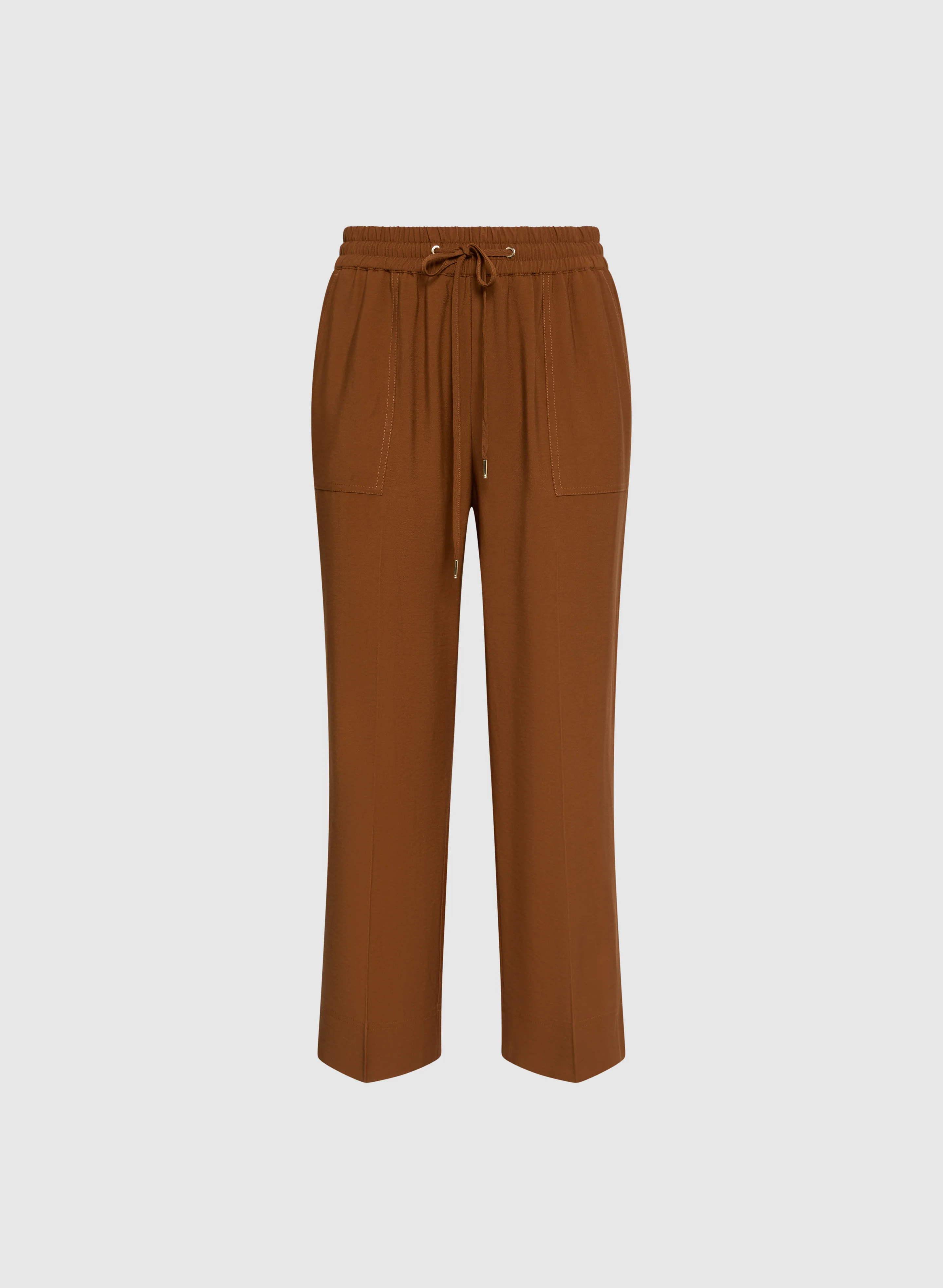 Drawstring Pull-On Capris - Image 5