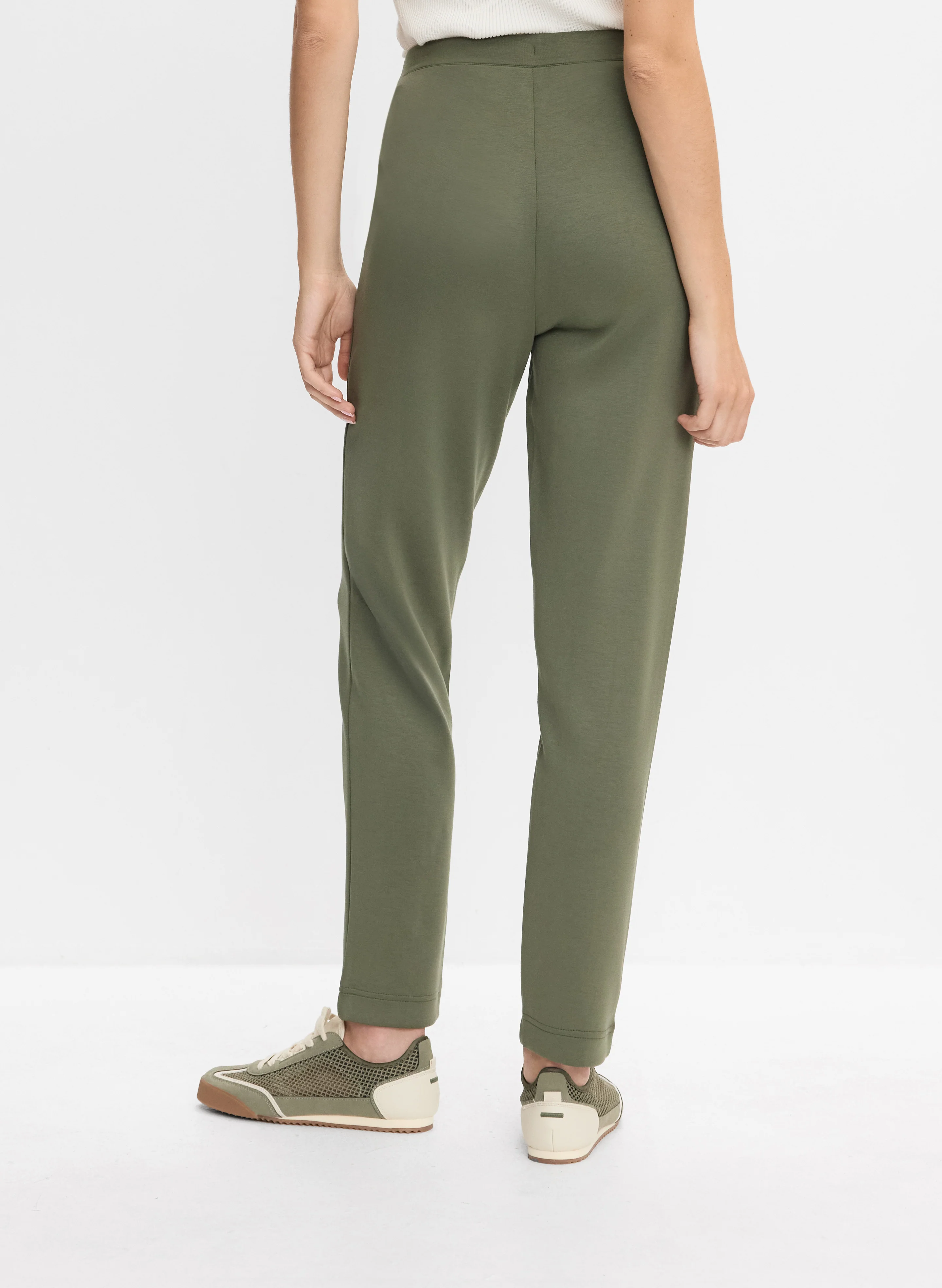 Drawstring Waist Straight-Leg Pants - Image 2