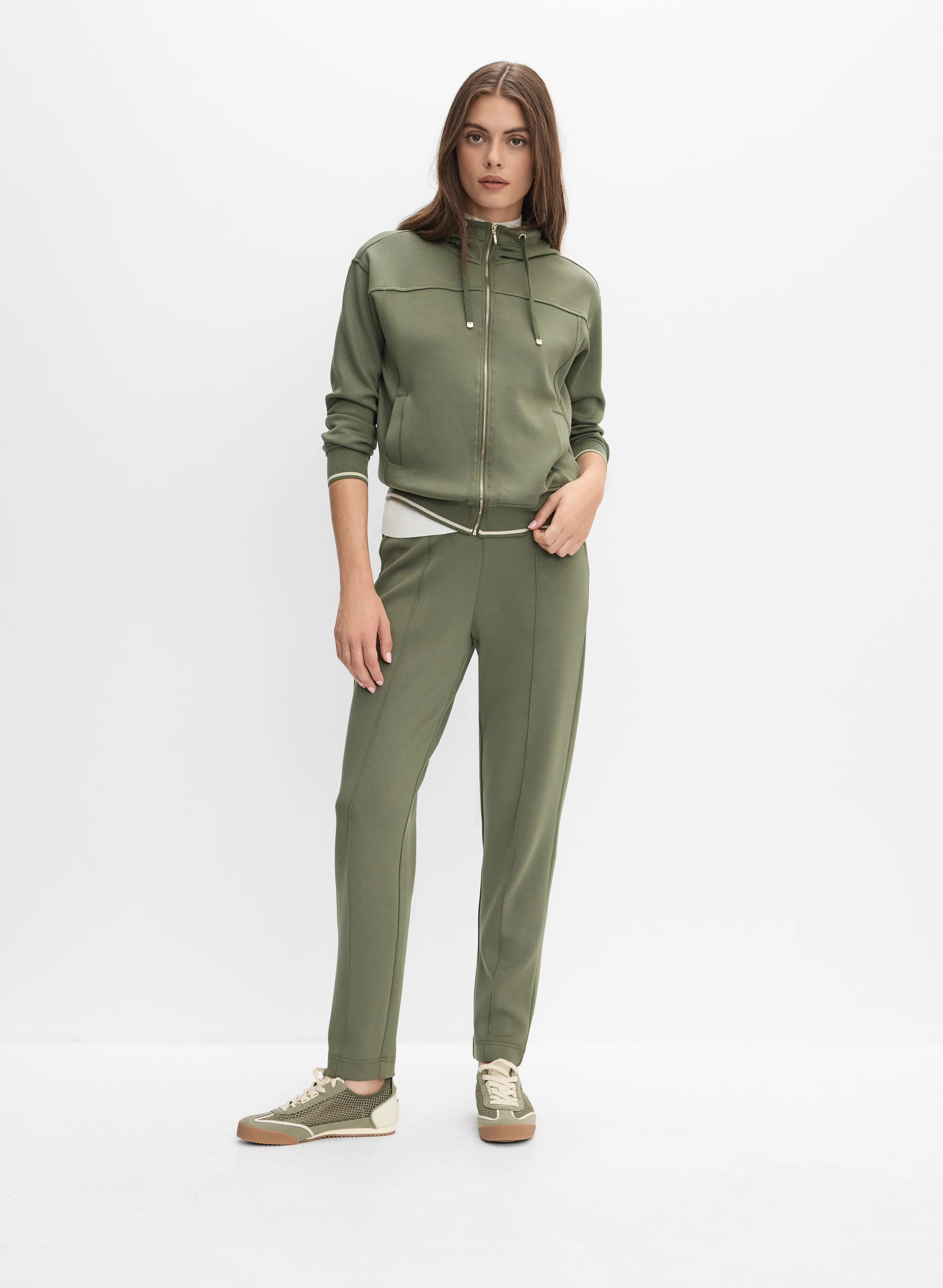 Drawstring Waist Straight-Leg Pants - Image 3