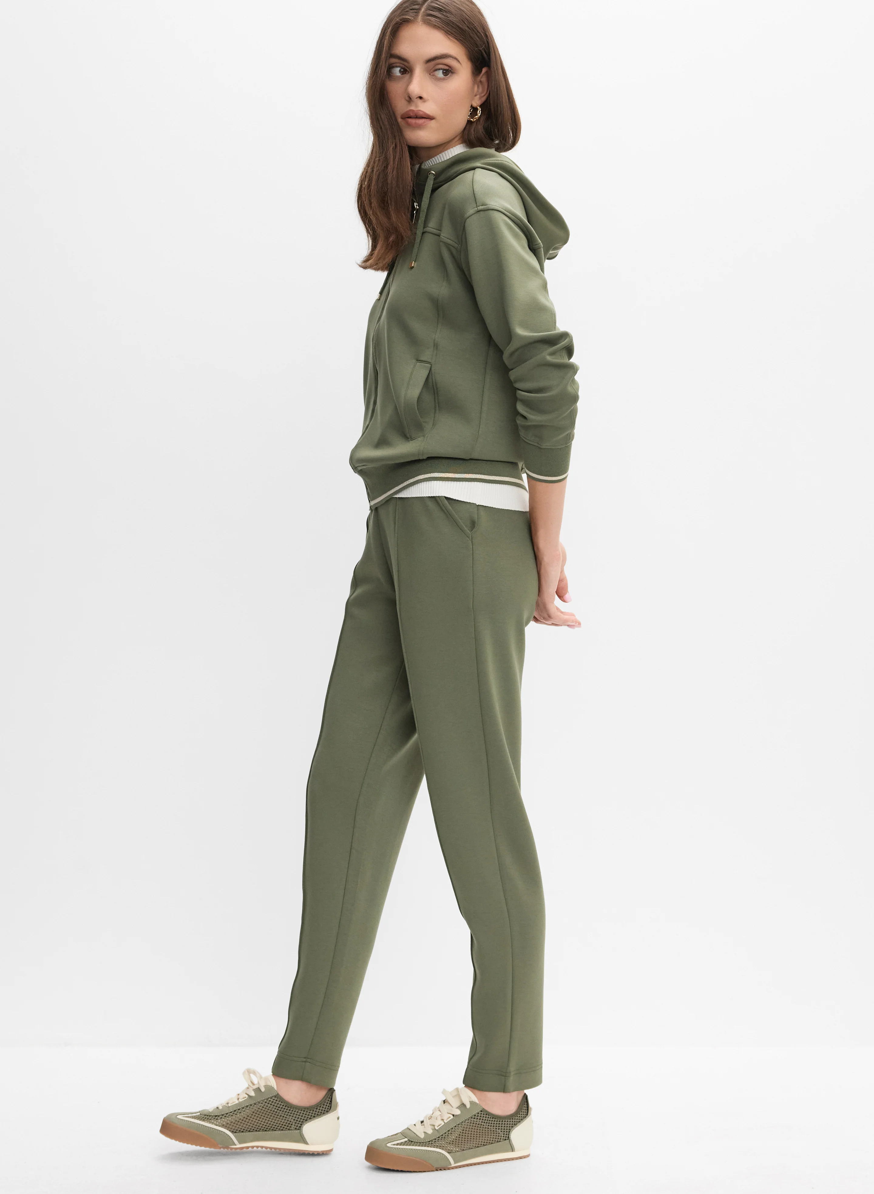 Drawstring Waist Straight-Leg Pants - Image 5
