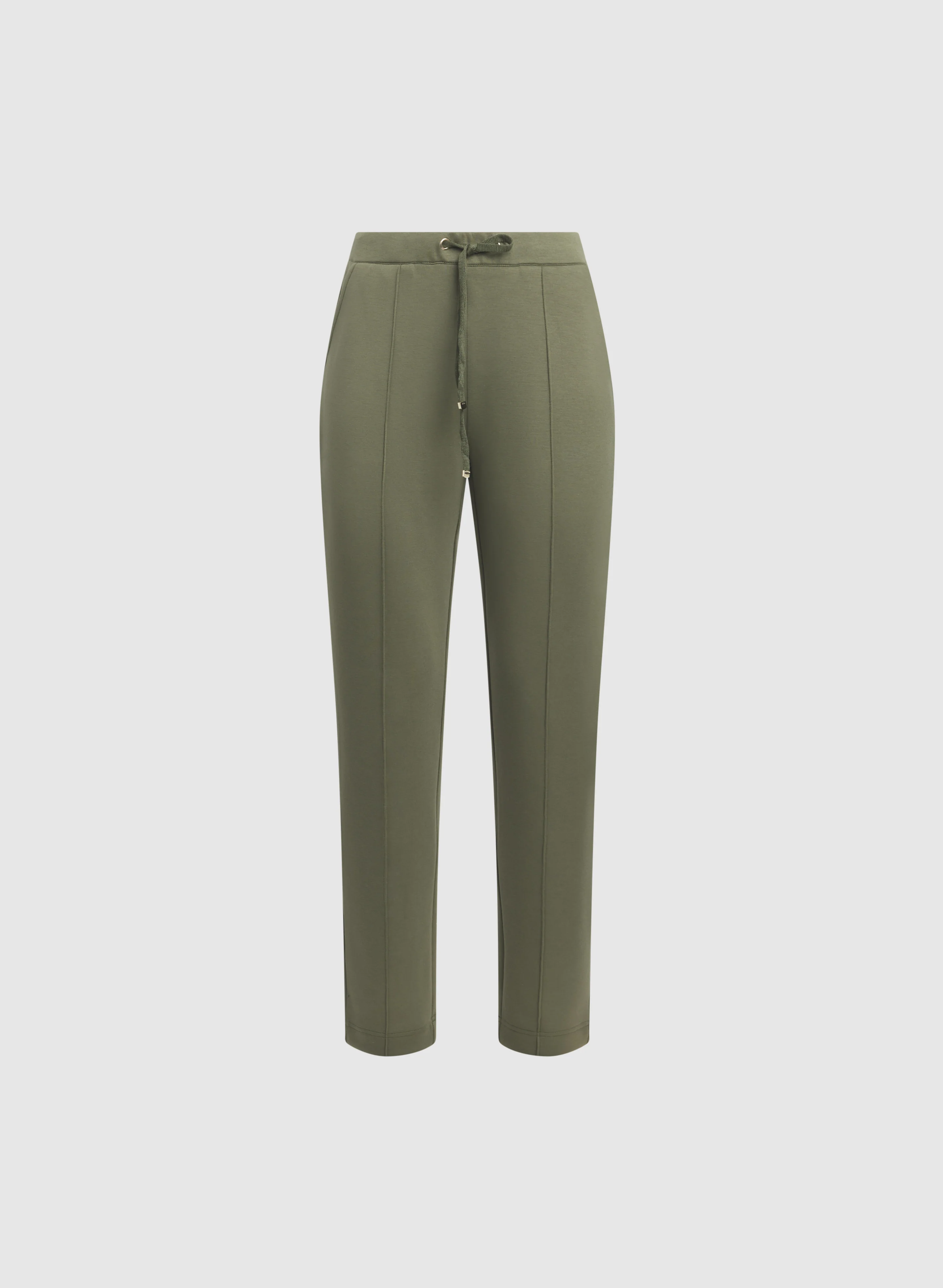 Drawstring Waist Straight-Leg Pants - Image 6