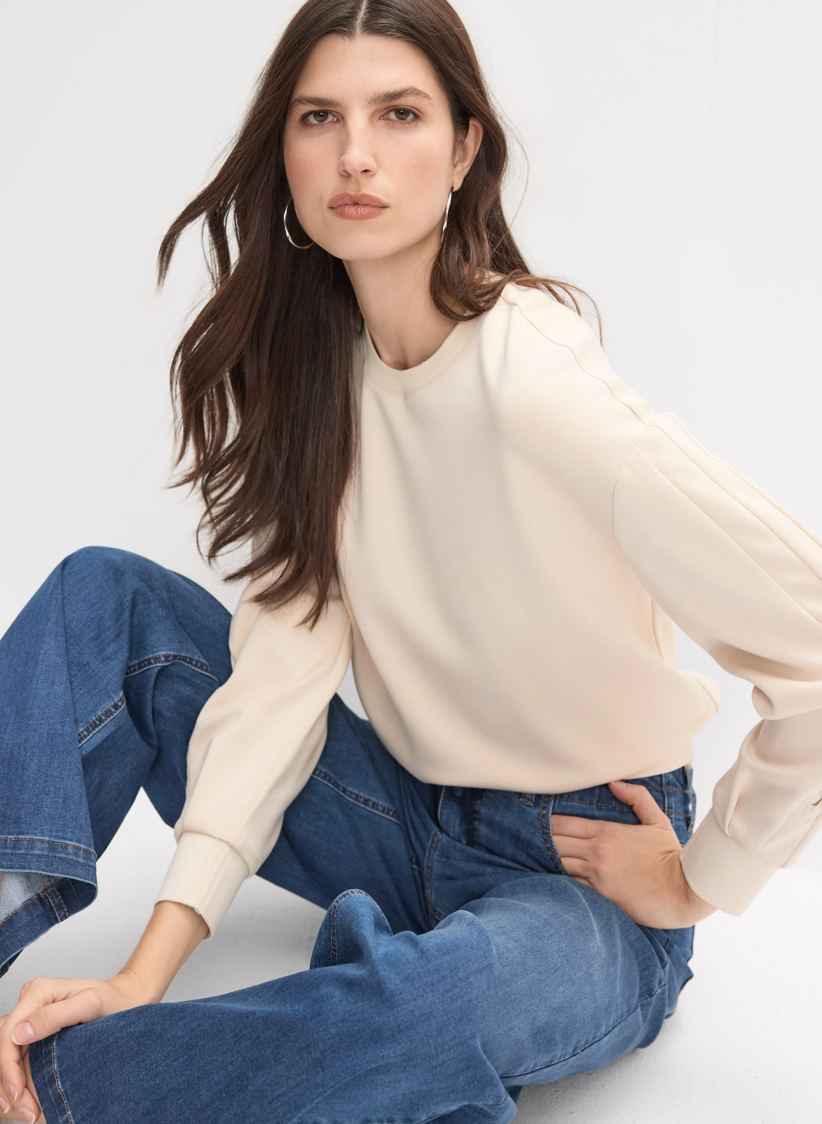Drawstring Wide-Leg Jeans - Image 6