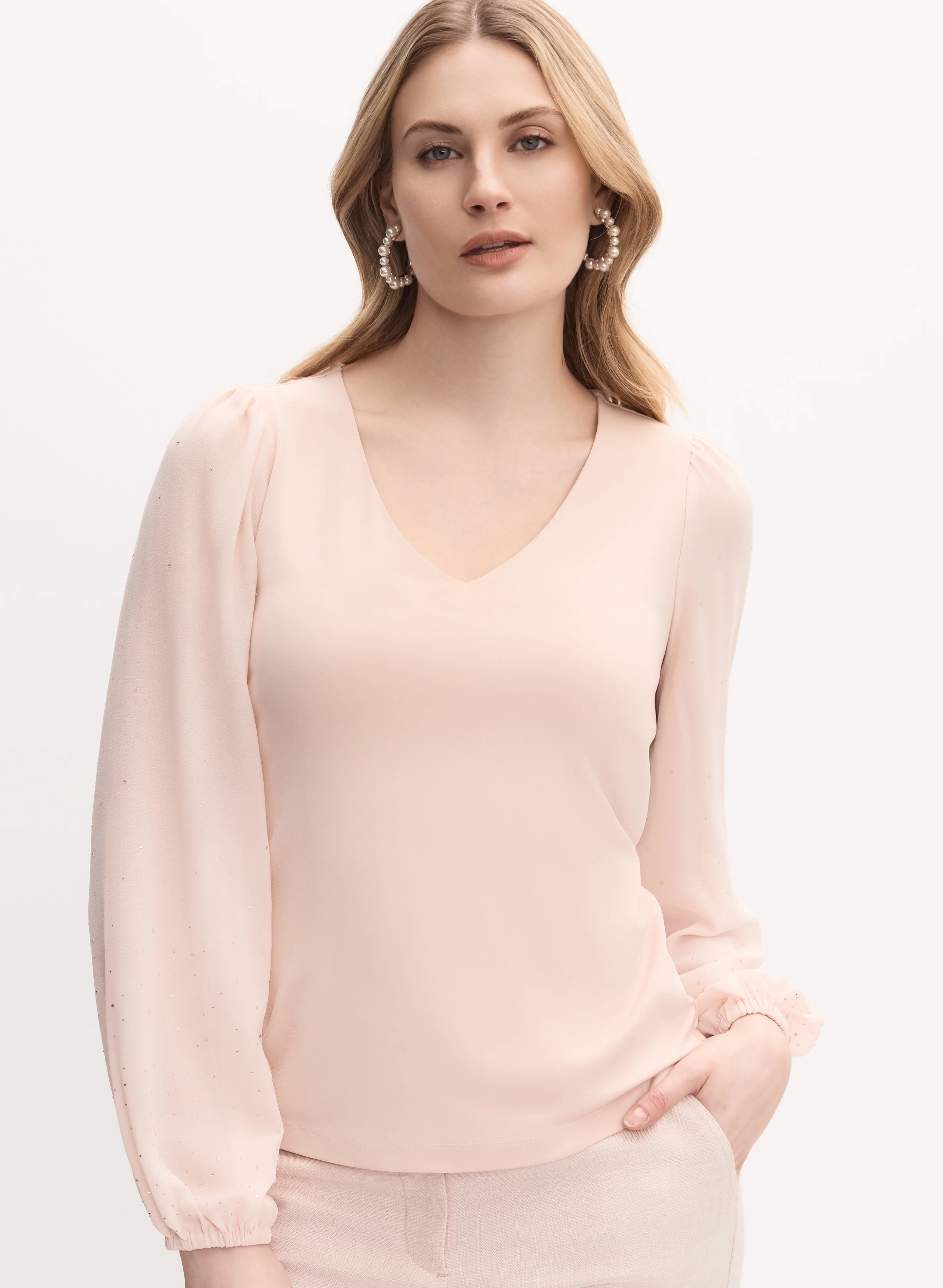 Embellished Chiffon Top - Image 5