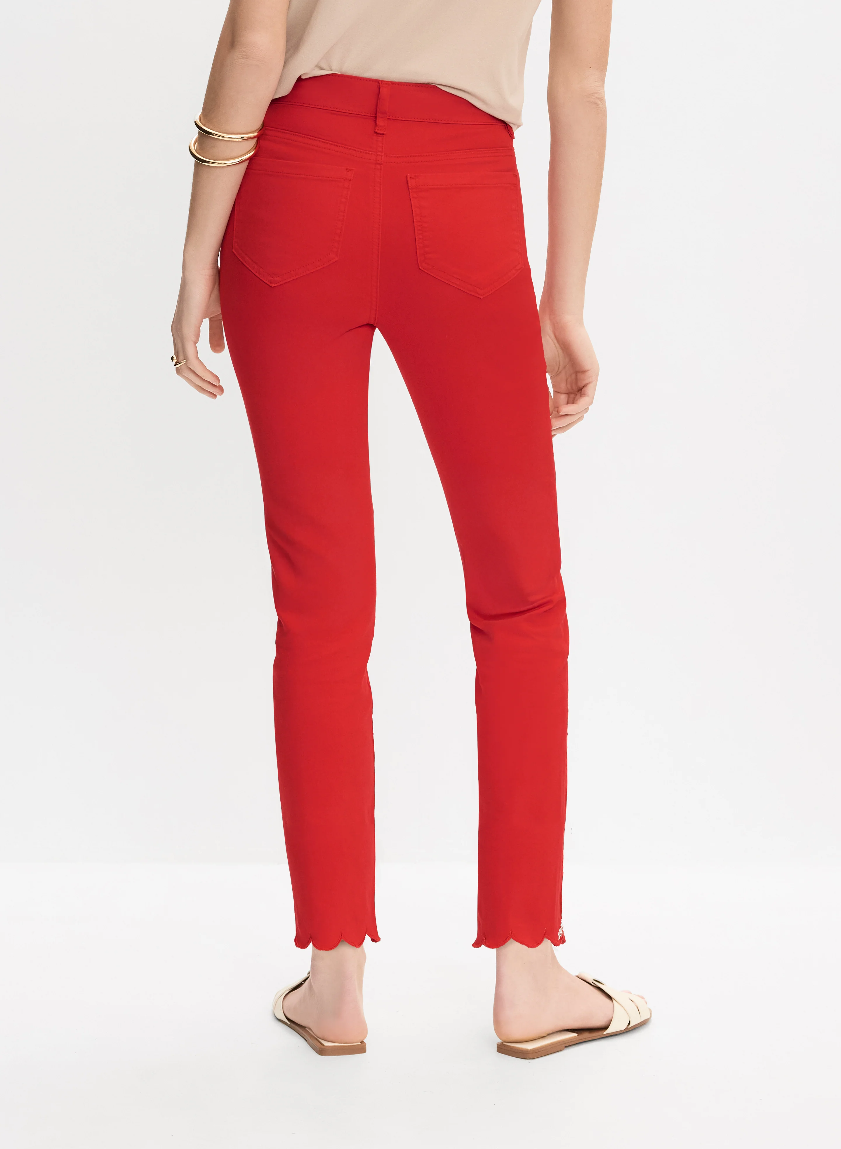 Embellished Cutout Hem Jeans - Image 2