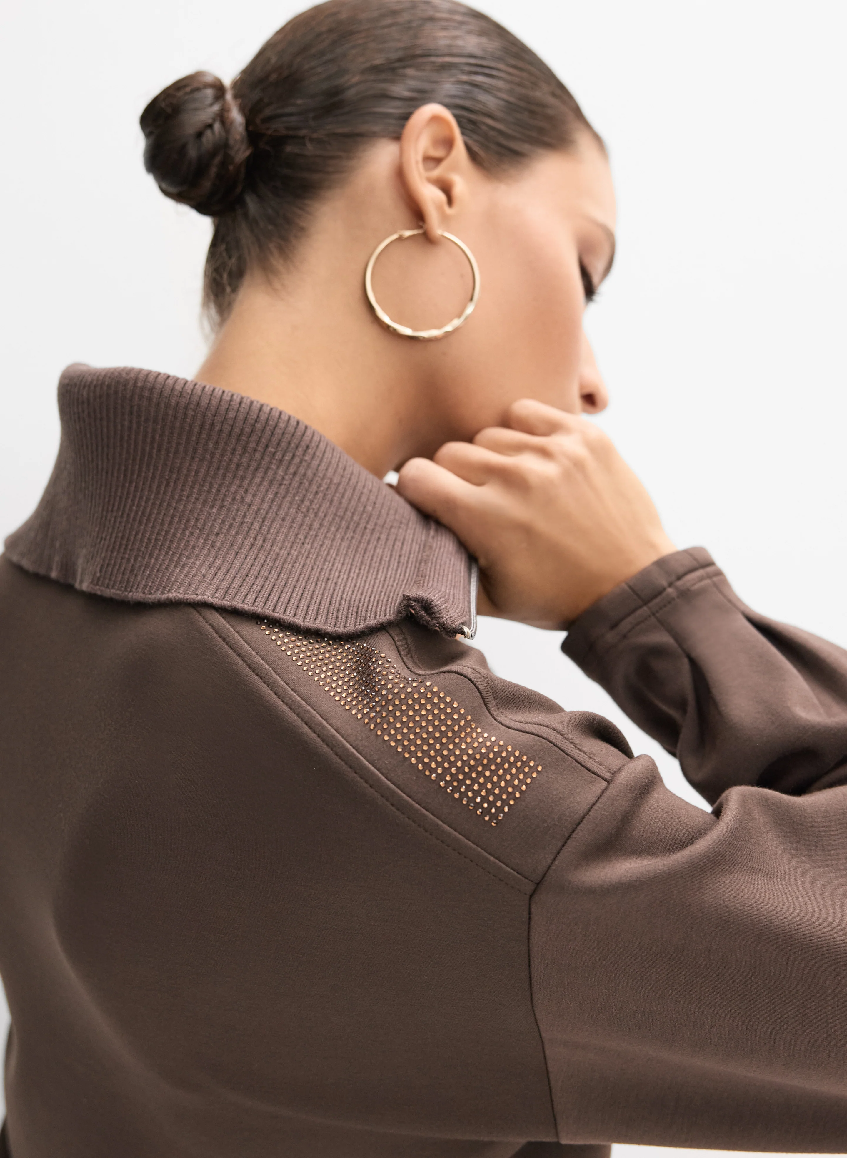 Embellished Half-Zip Top - Image 3