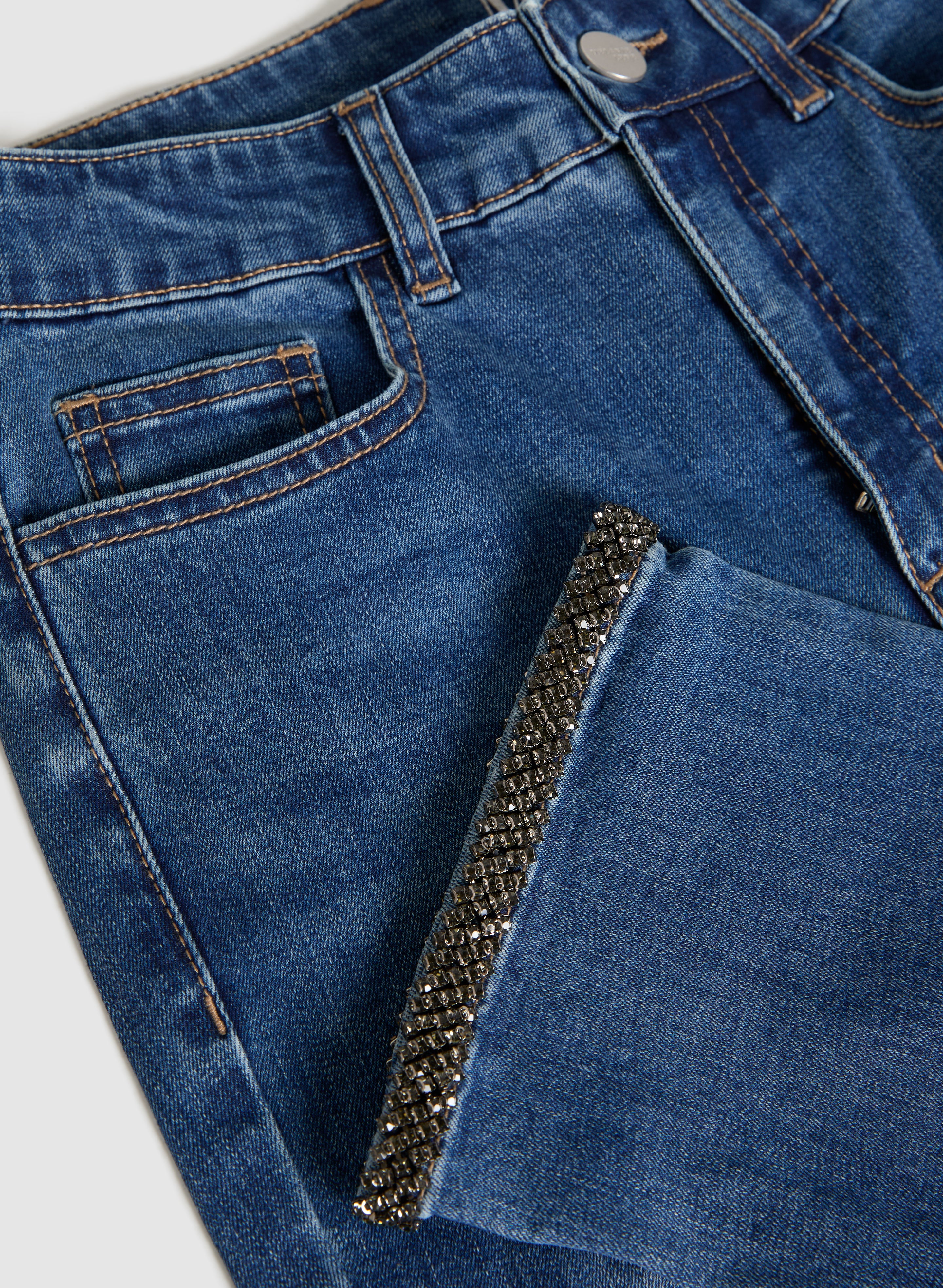 Embellished Hem Detail Jeans - Image 7