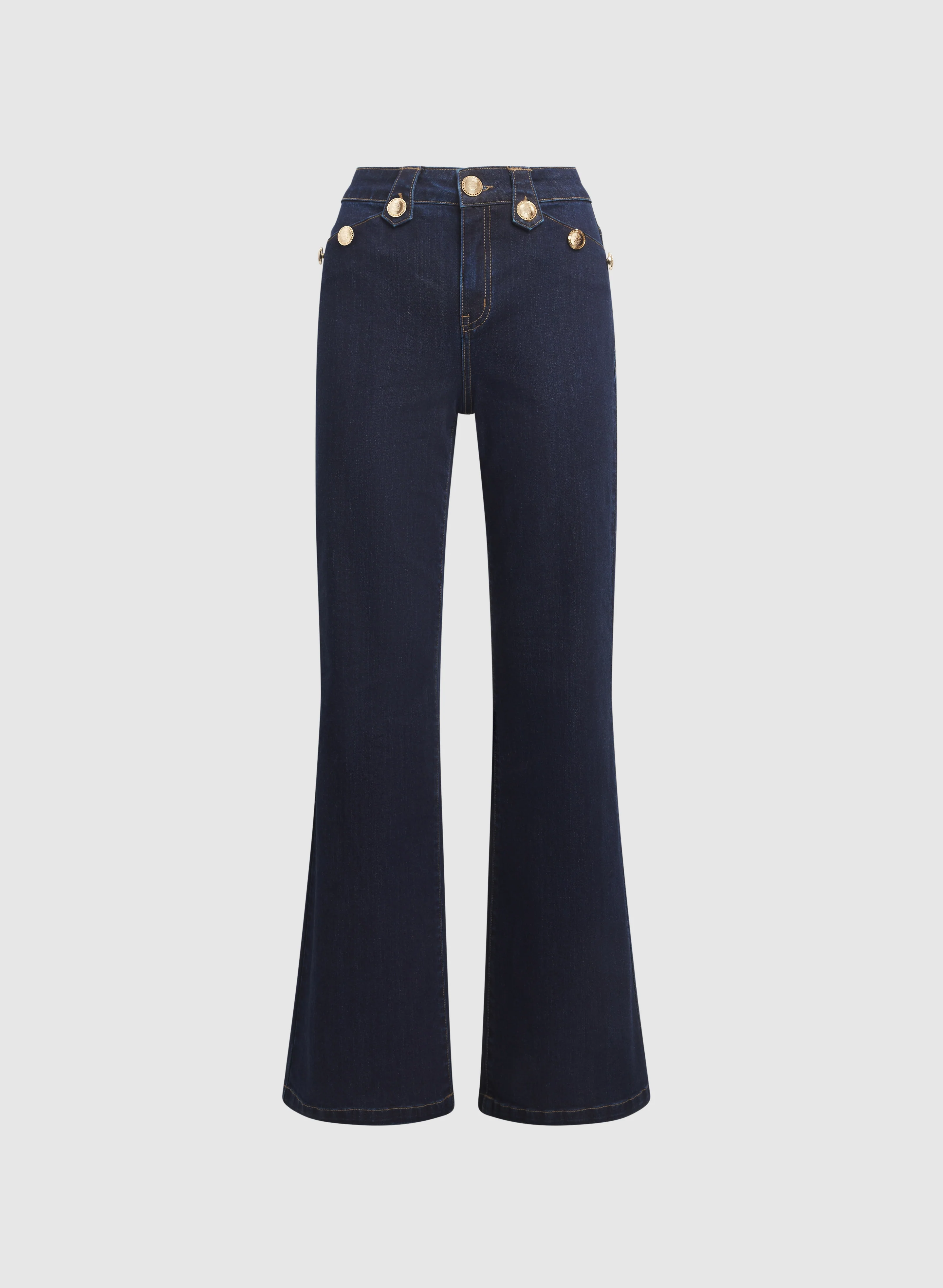 Embossed Button Jeans - Image 6