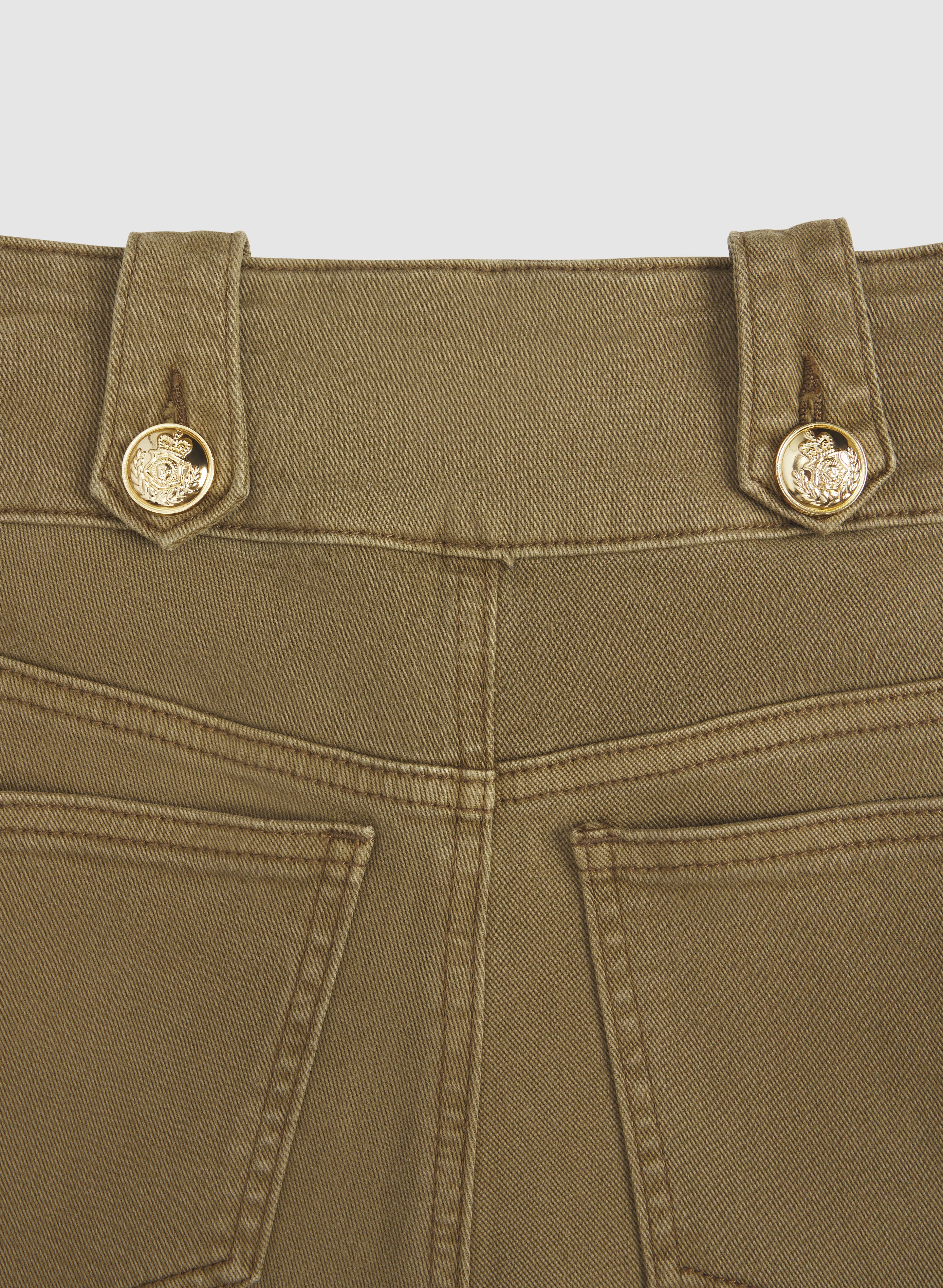 Embossed Button Trouser Jeans - Image 7