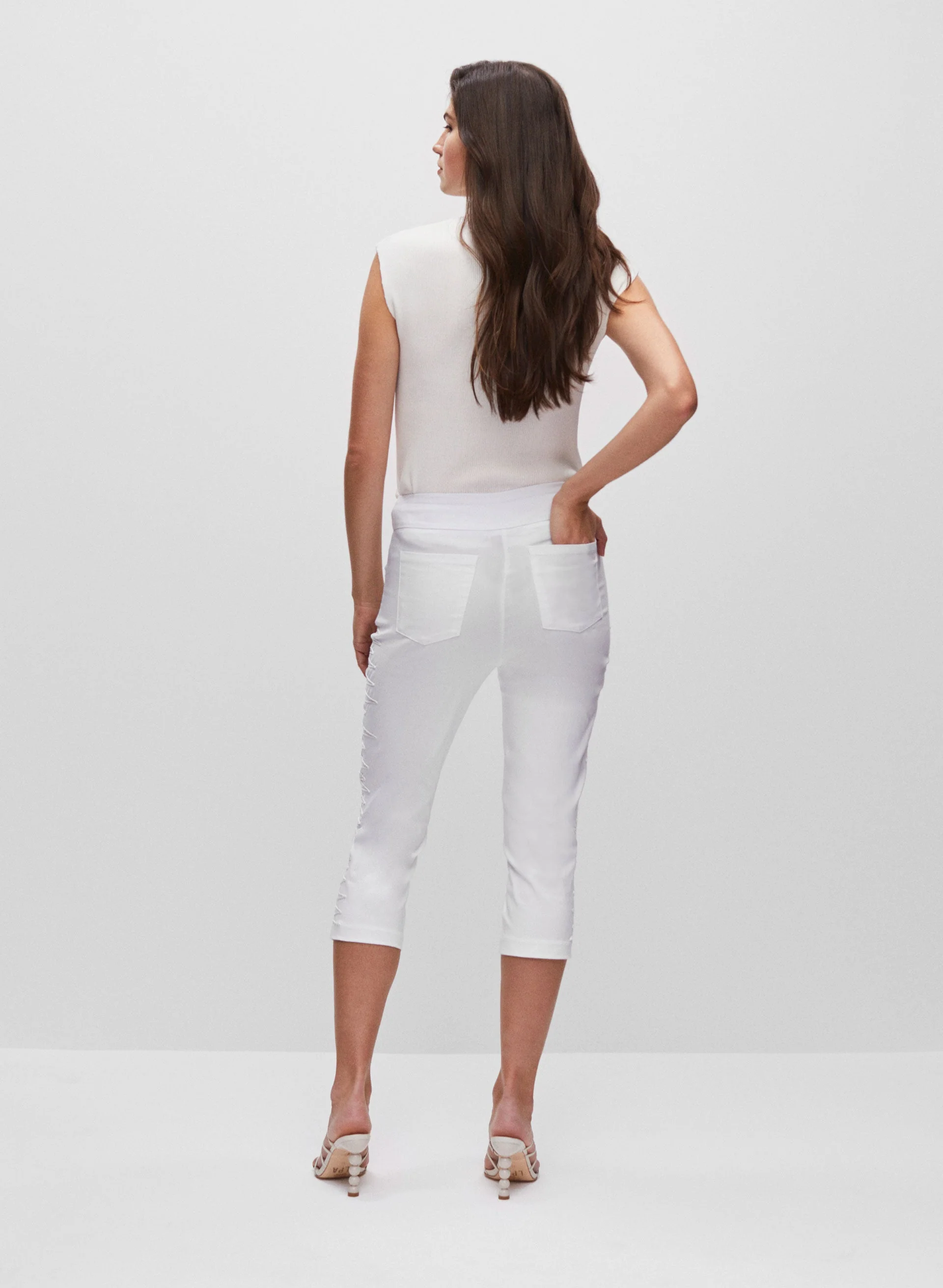 Embroidered Pull-On Capris - Image 2