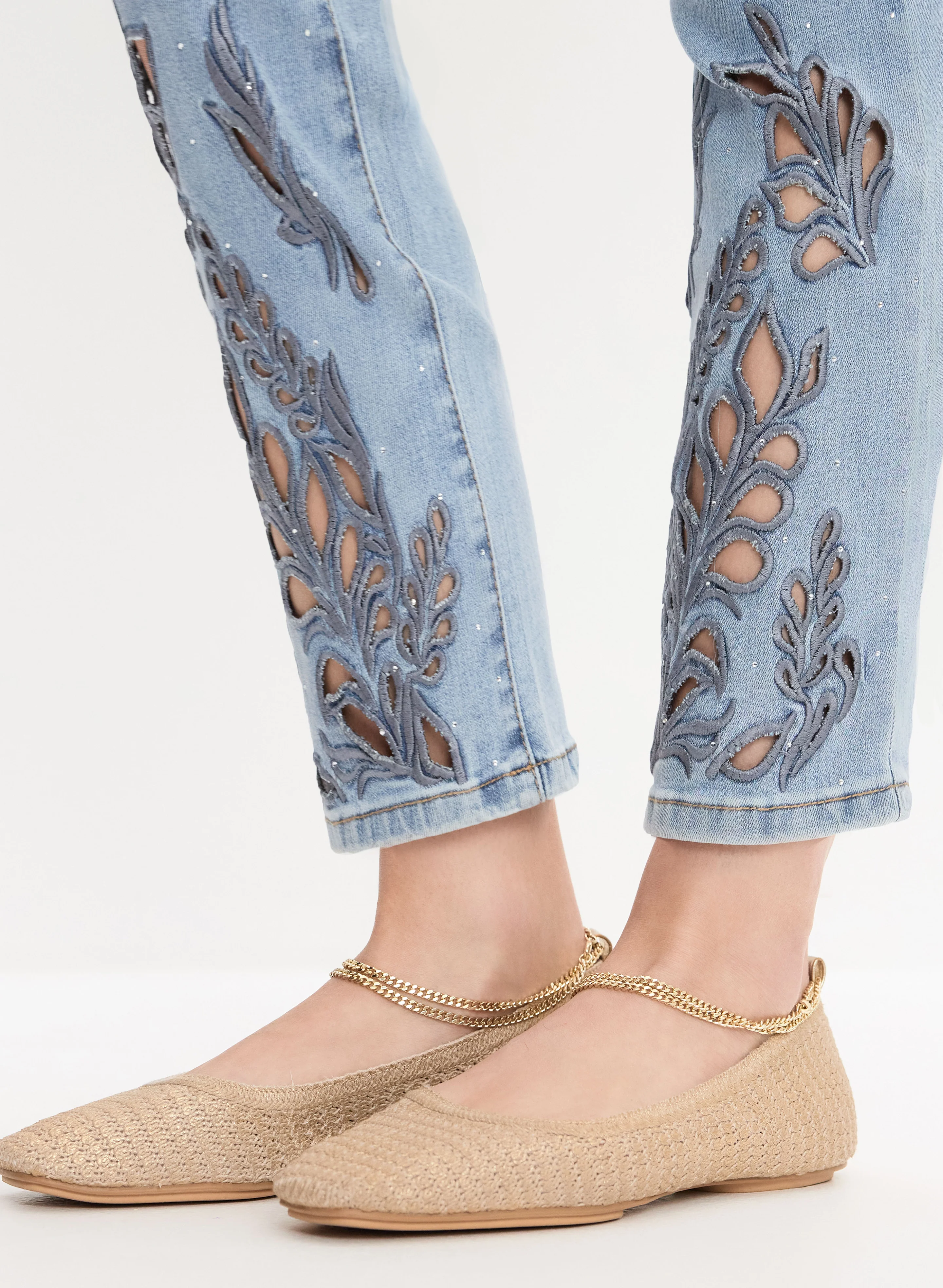 Embroidered Straight-Leg Jeans - Image 2