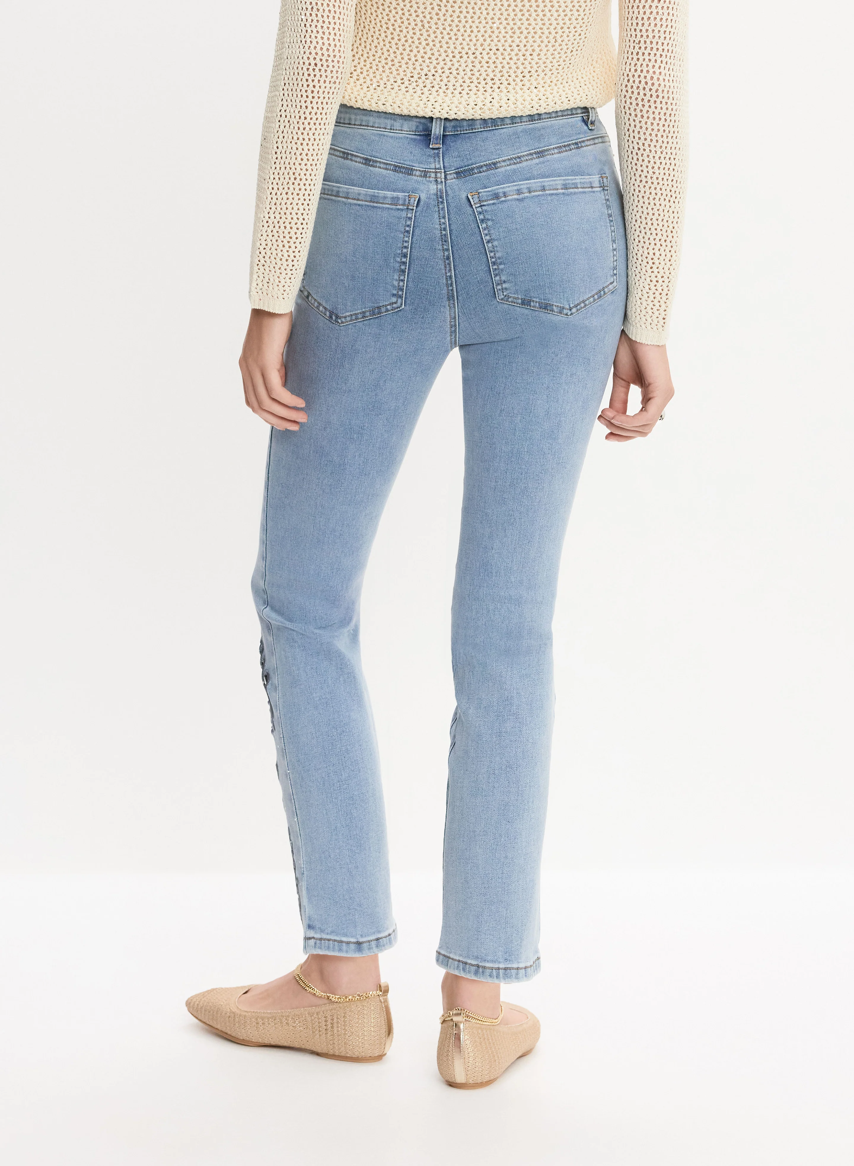 Embroidered Straight-Leg Jeans - Image 4