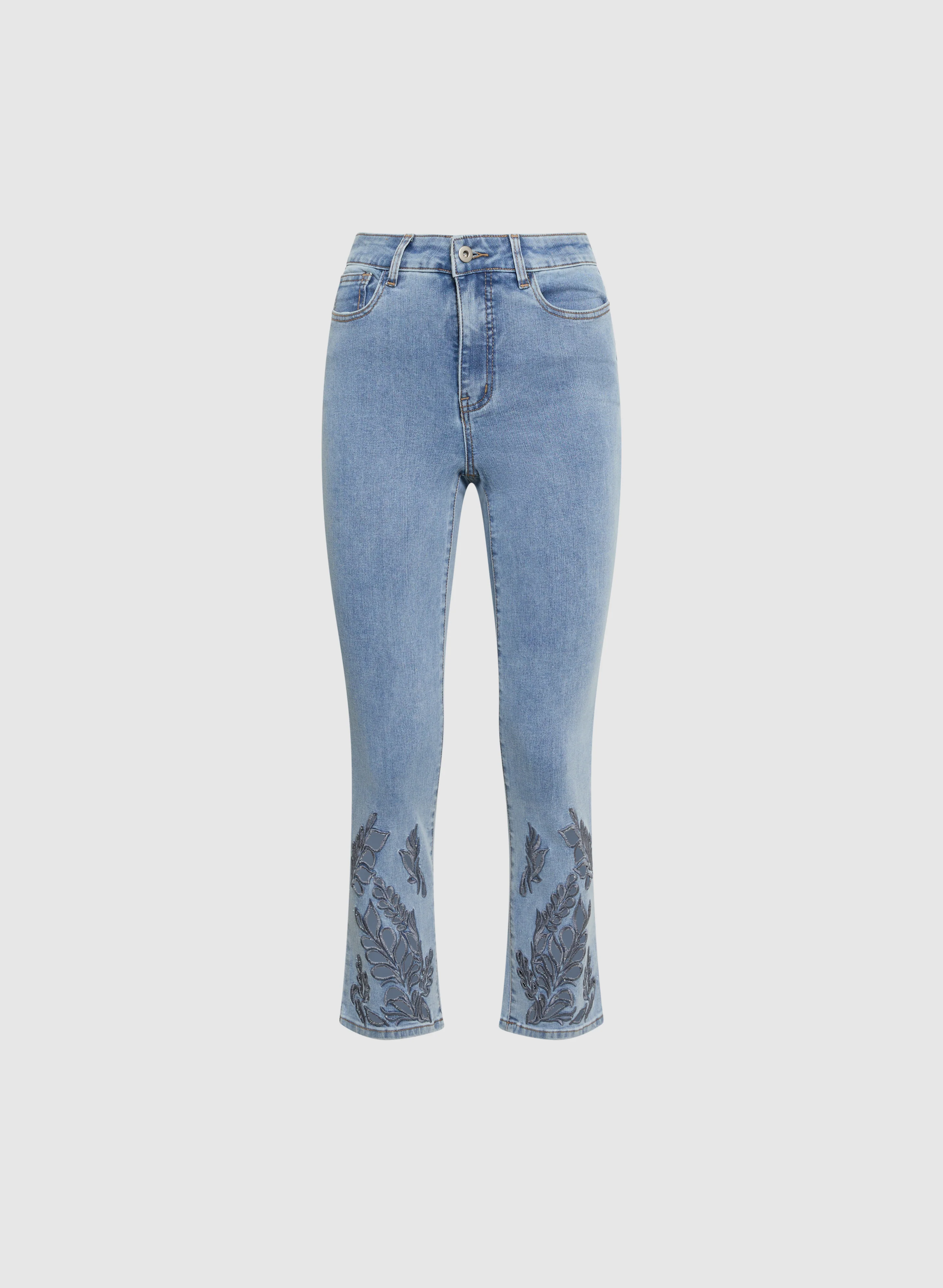 Embroidered Straight-Leg Jeans - Image 6