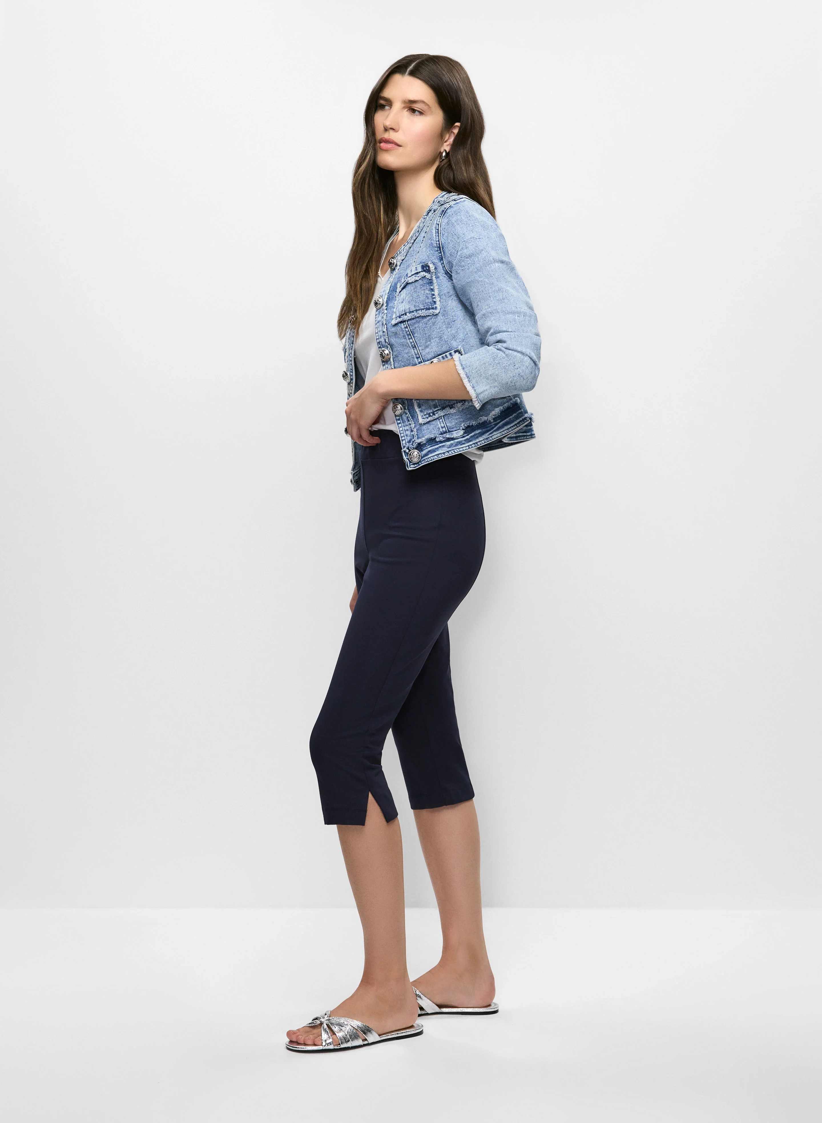 Pull-On Knit Capris - Image 2
